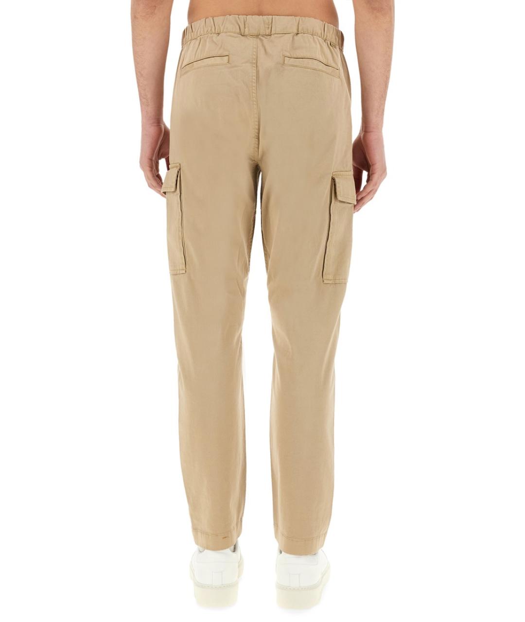 WOOLRICH Бежевые хлопко-эластановые повседневные брюки, фото 4