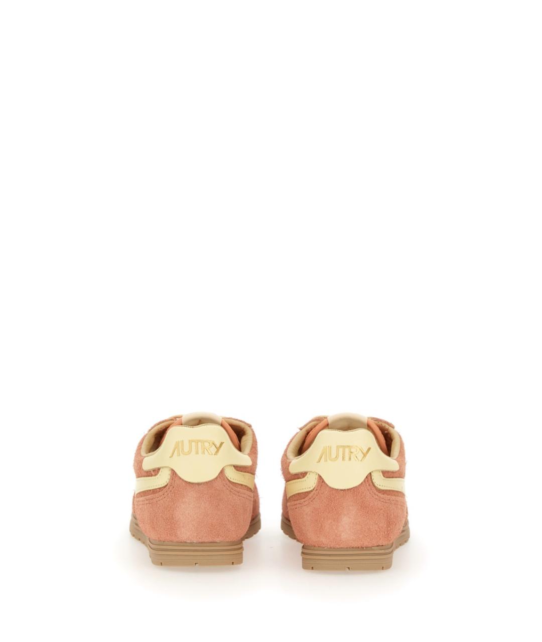 AUTRY Розовые кожаные кроссовки, фото 3