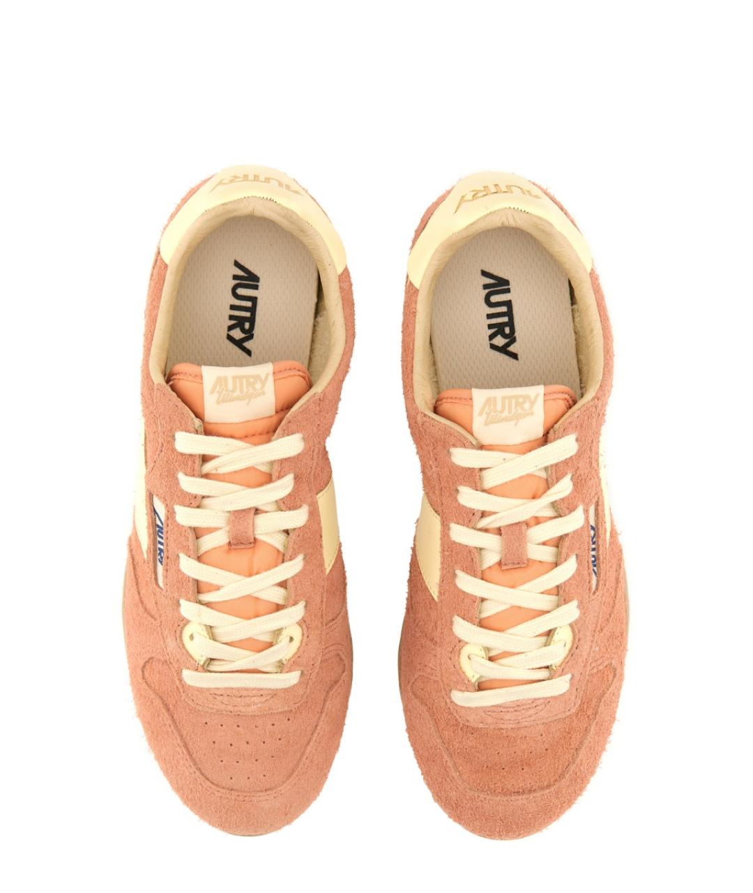 AUTRY Розовые кожаные кроссовки, фото 6