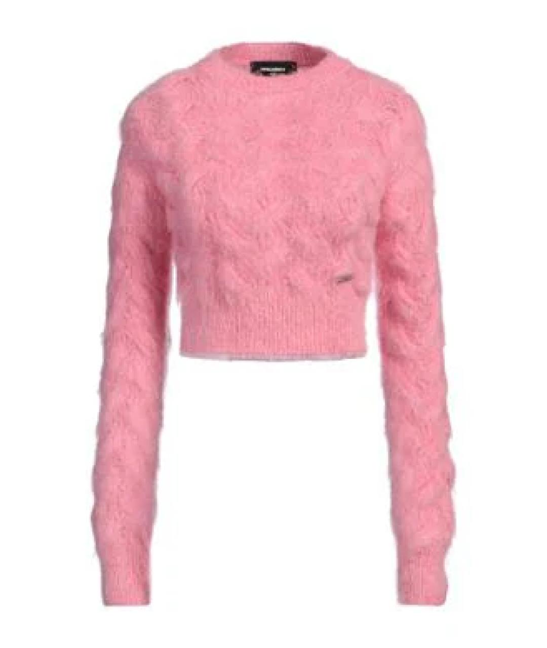 DSQUARED2 Розовый шерстяной джемпер / свитер, фото 1