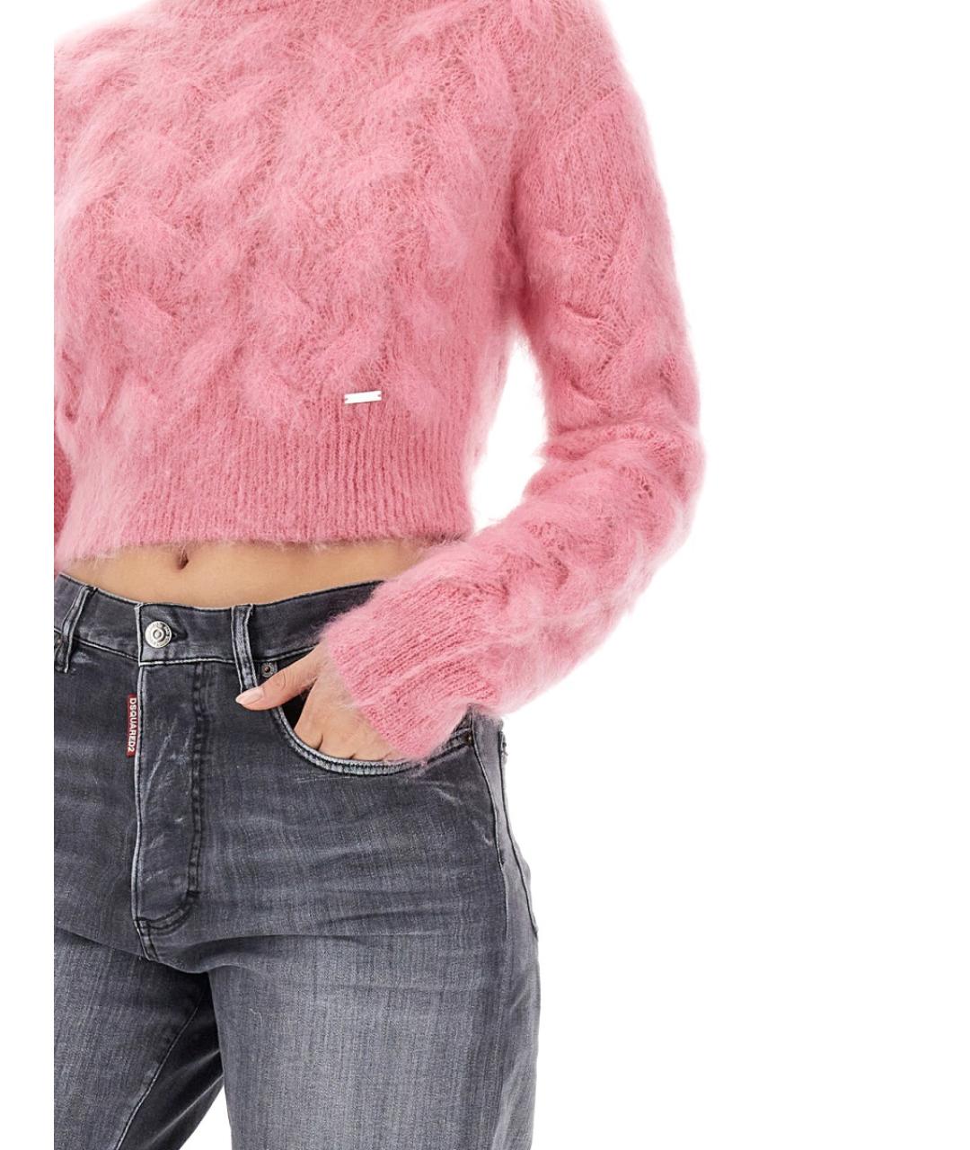 DSQUARED2 Розовый шерстяной джемпер / свитер, фото 4