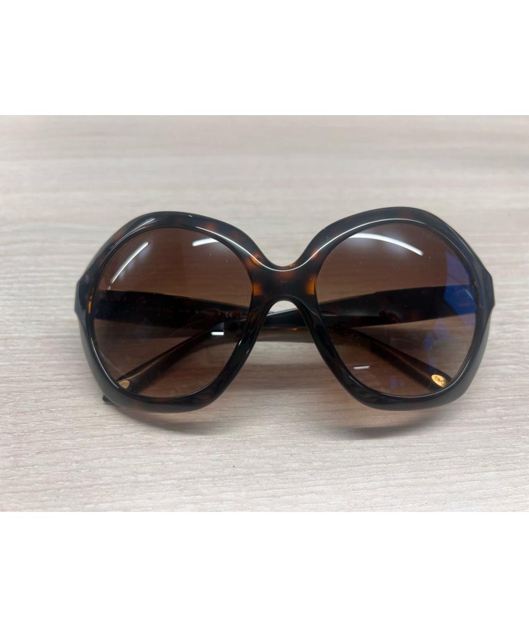 TIFFANY&CO Коричневые пластиковые солнцезащитные очки, фото 6