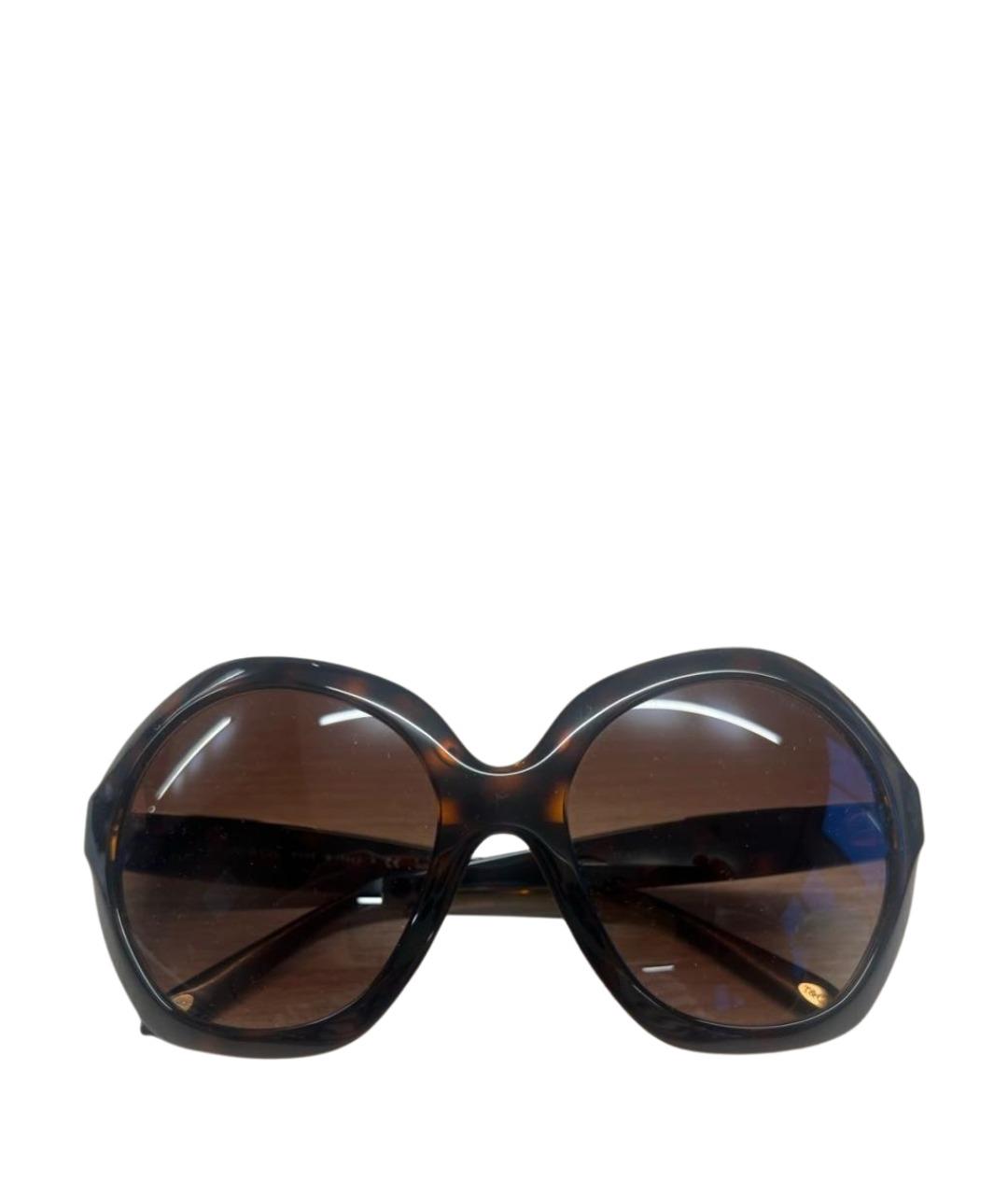 TIFFANY&CO Коричневые пластиковые солнцезащитные очки, фото 1