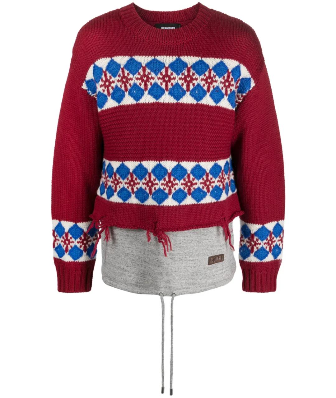 DSQUARED2 Мульти шерстяной джемпер / свитер, фото 1
