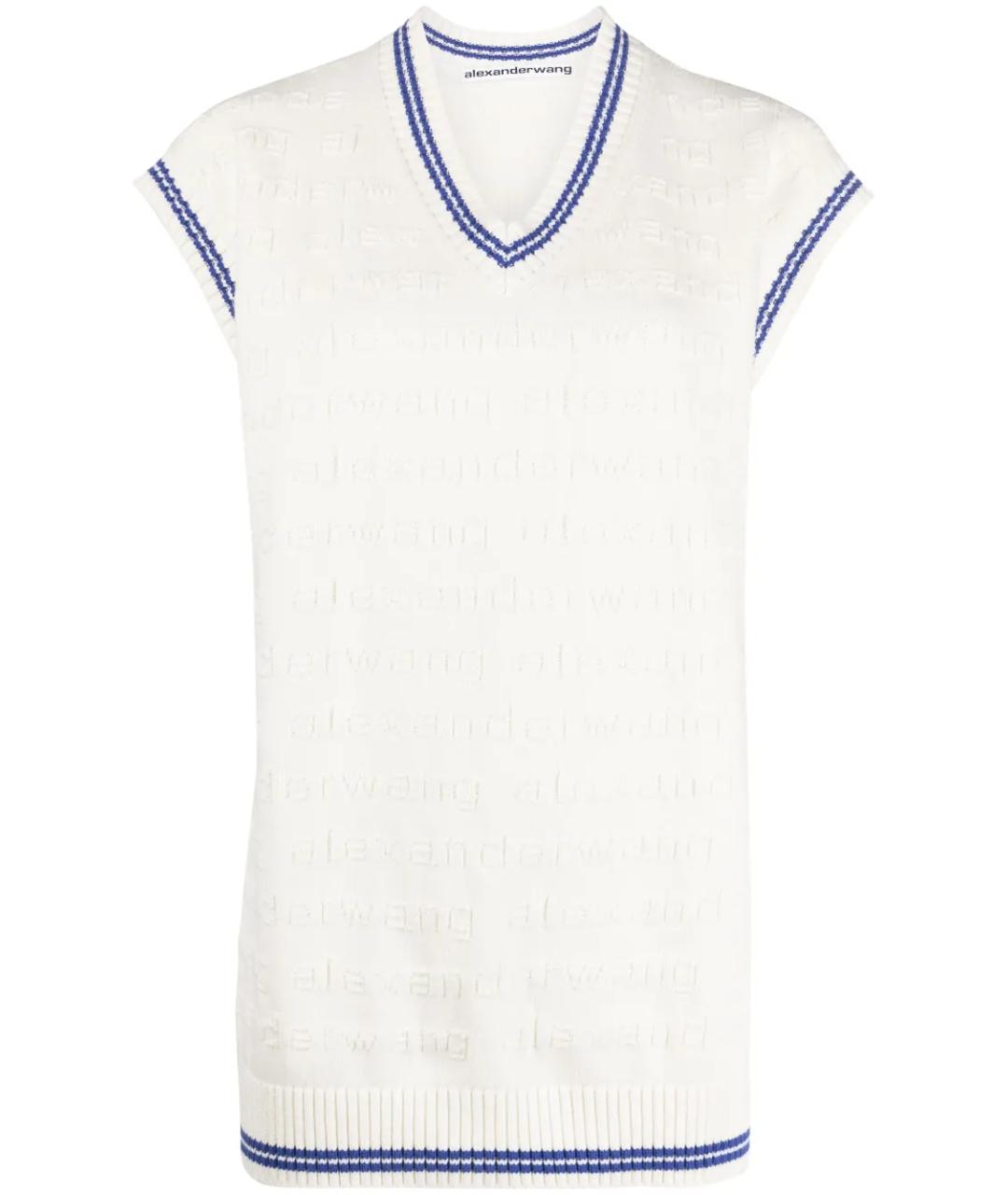 ALEXANDER WANG Белая хлопковая жилетка, фото 1
