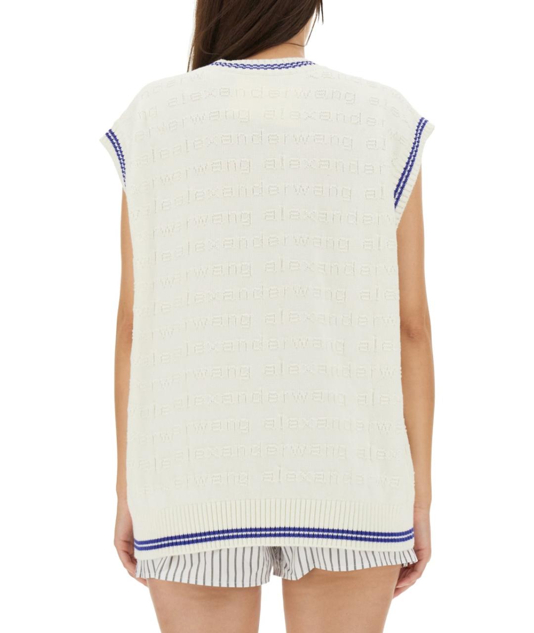 ALEXANDER WANG Белая хлопковая жилетка, фото 4
