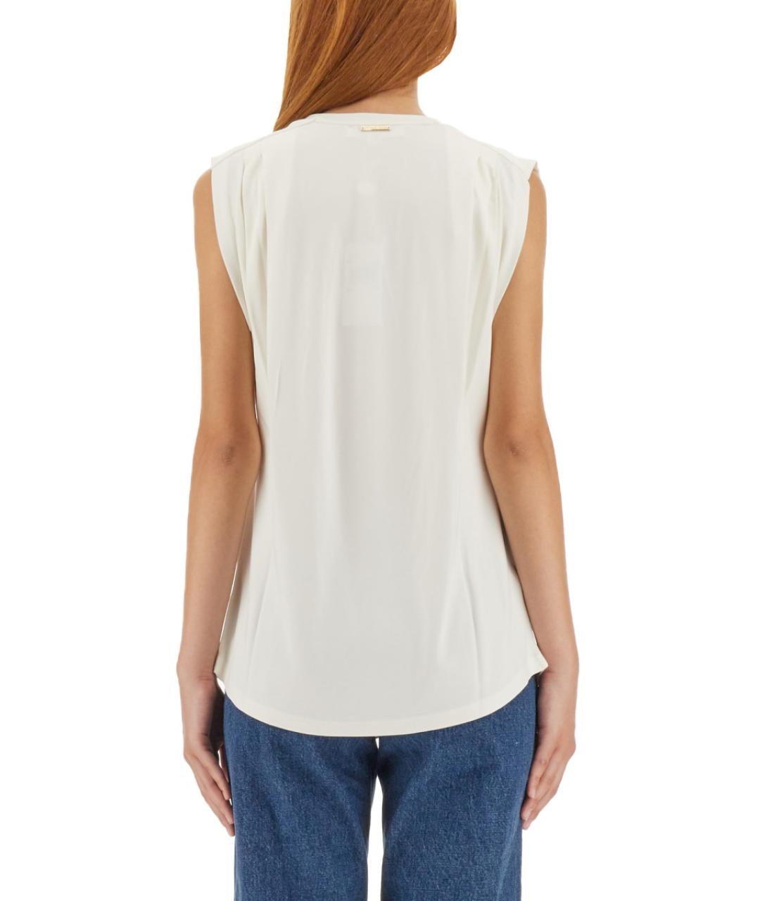 MICHAEL KORS Белая вискозная блузы, фото 3
