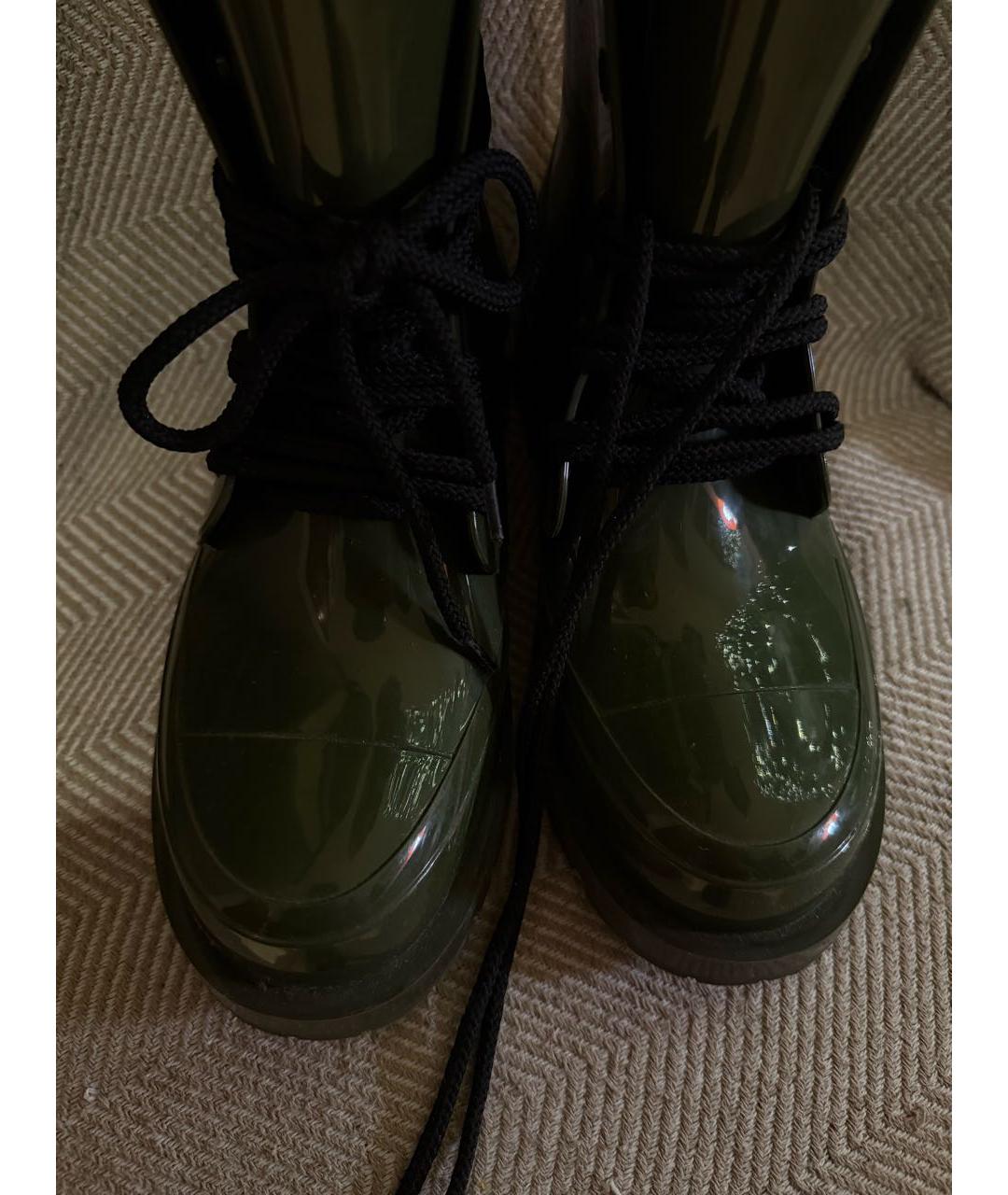 CHRISTIAN DIOR Хаки резиновые сапоги, фото 3