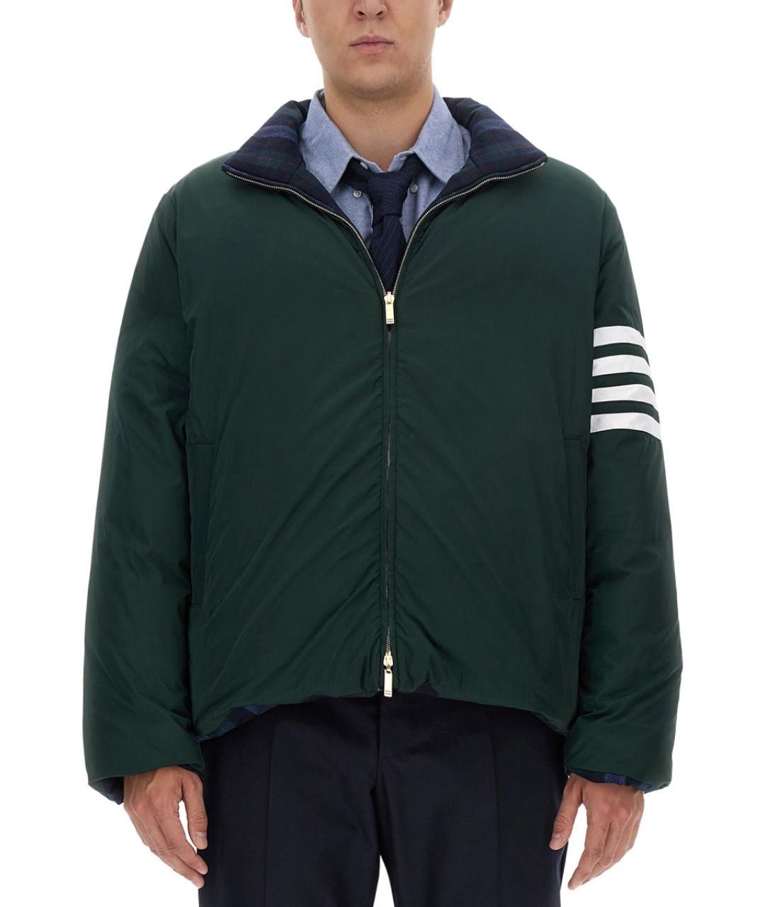 THOM BROWNE Синяя шерстяная куртка, фото 5