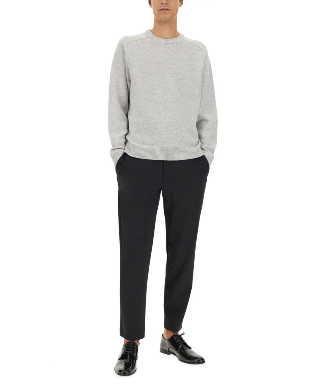 THEORY Серый шерстяной джемпер / свитер, фото 2