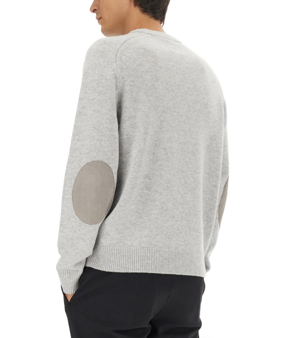 THEORY Серый шерстяной джемпер / свитер, фото 4