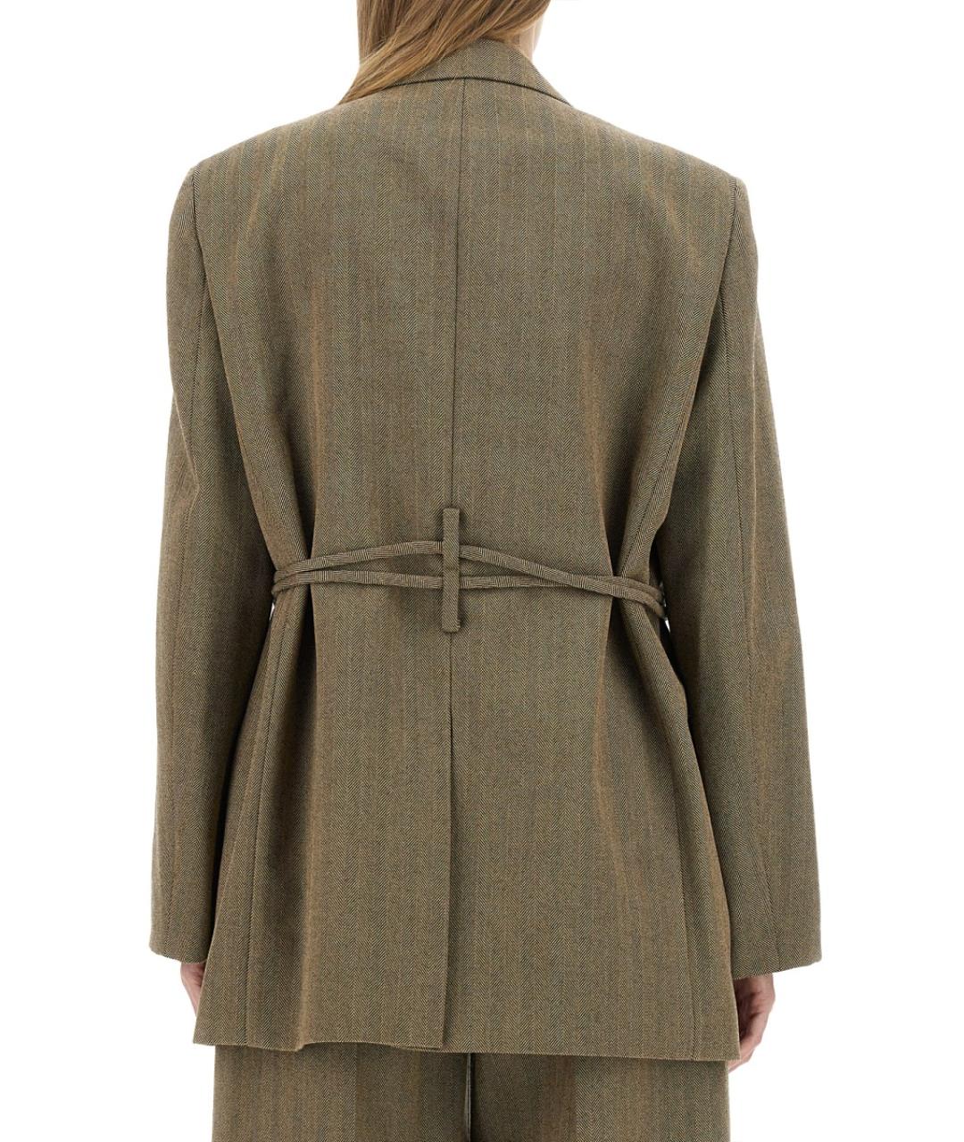 ALEXANDER WANG Коричневый шерстяной жакет/пиджак, фото 4