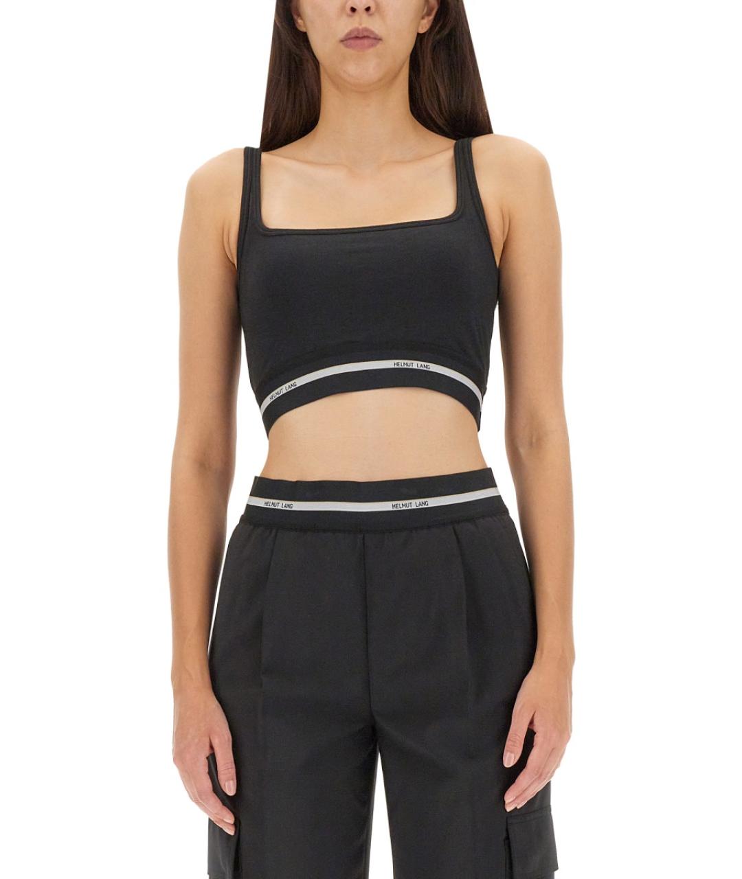 HELMUT LANG Черная хлопковая майка, фото 5