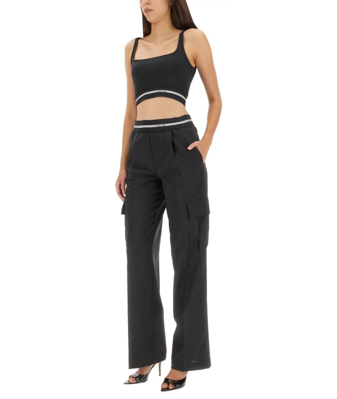 HELMUT LANG Черная хлопковая майка, фото 2