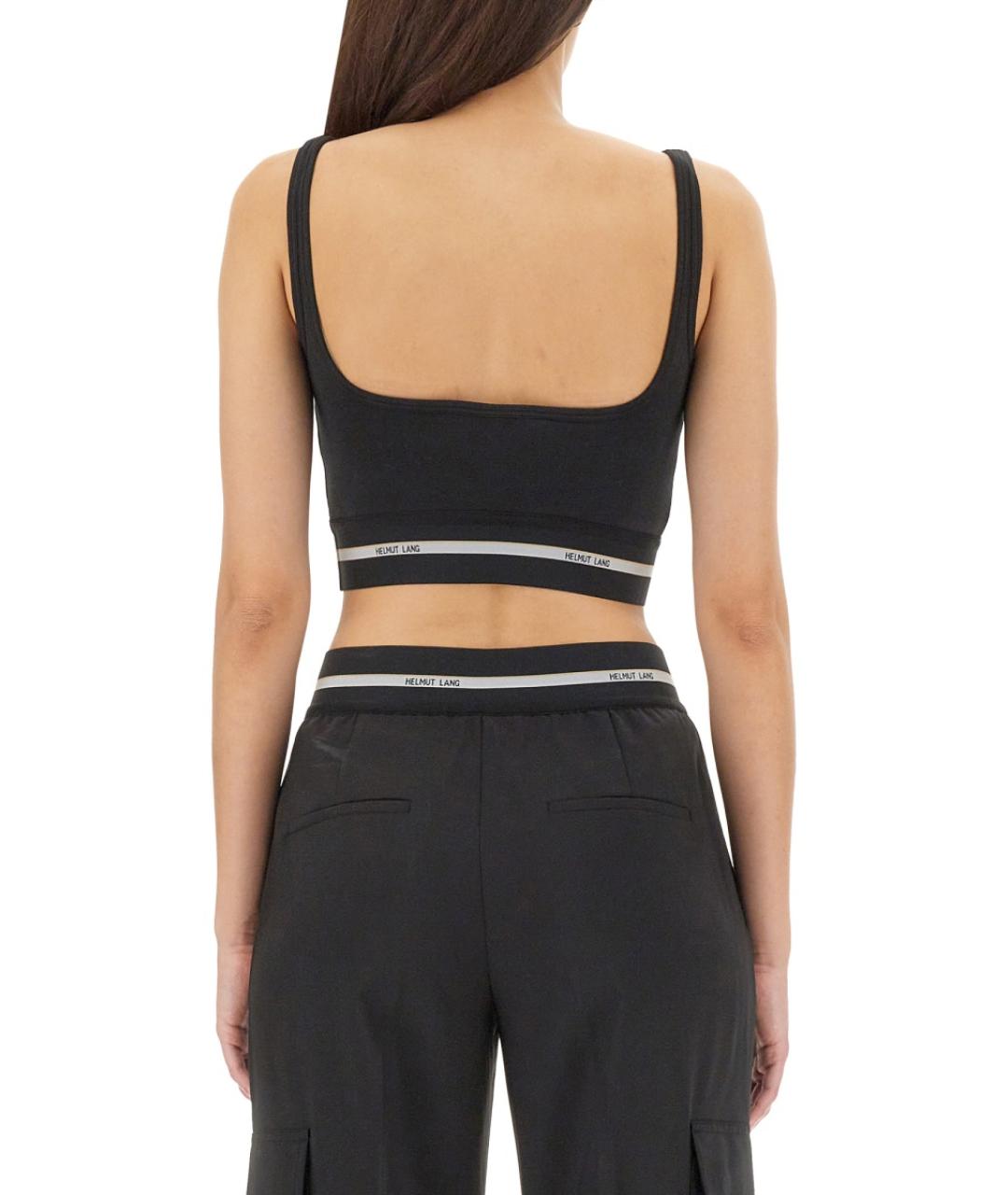 HELMUT LANG Черная хлопковая майка, фото 3