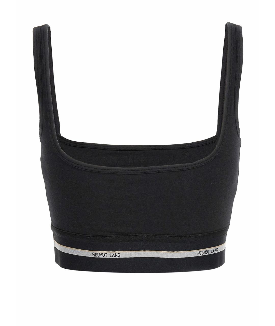 HELMUT LANG Черная хлопковая майка, фото 1