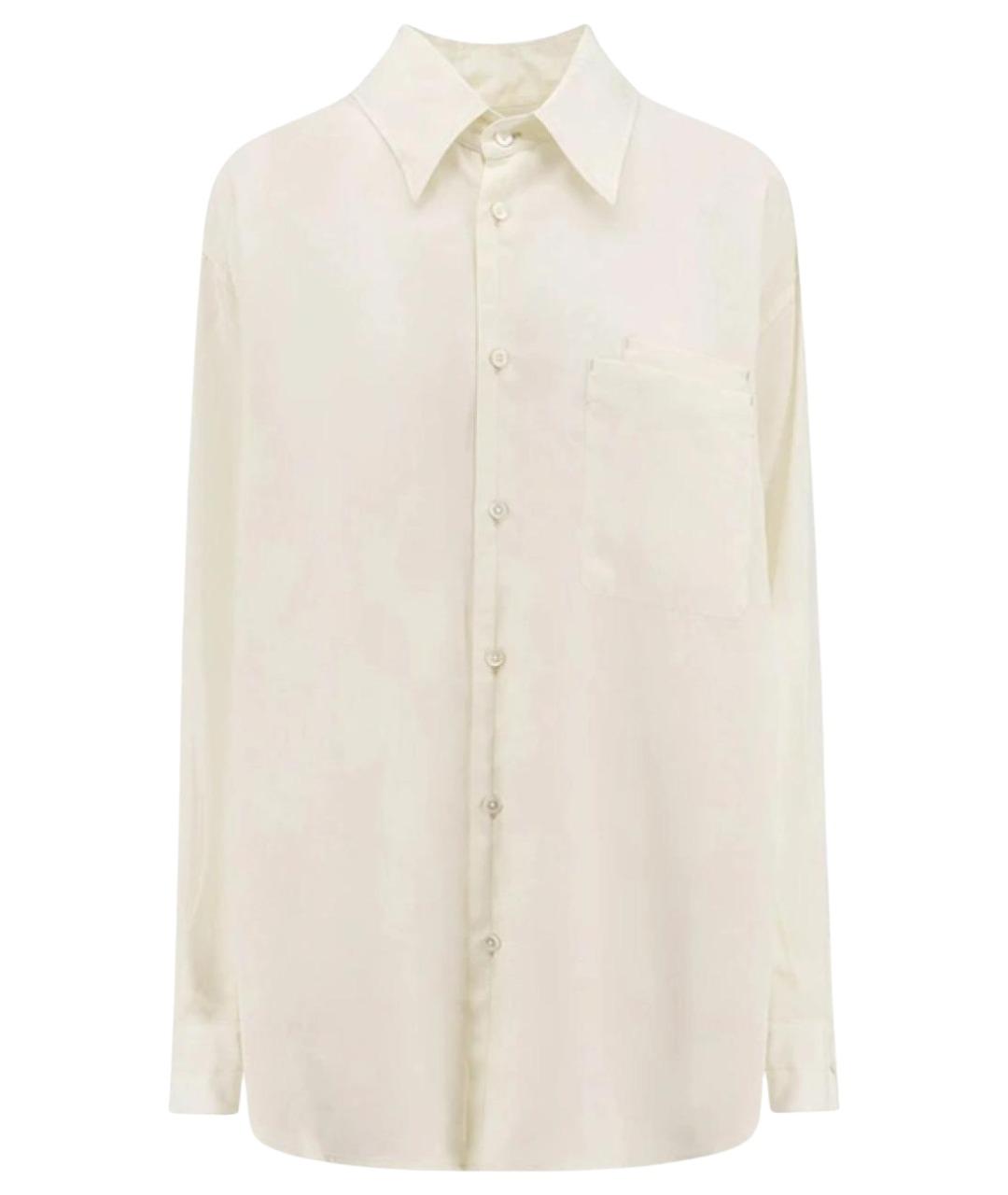 LEMAIRE Бежевая хлопко-шелковая кэжуал рубашка, фото 1