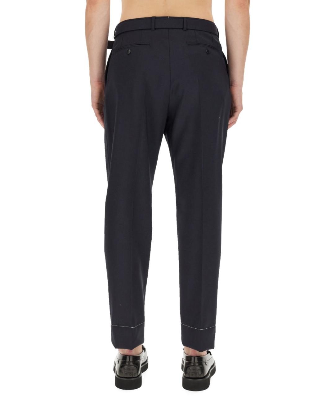 BRIONI Синие шерстяные брюки чинос, фото 3