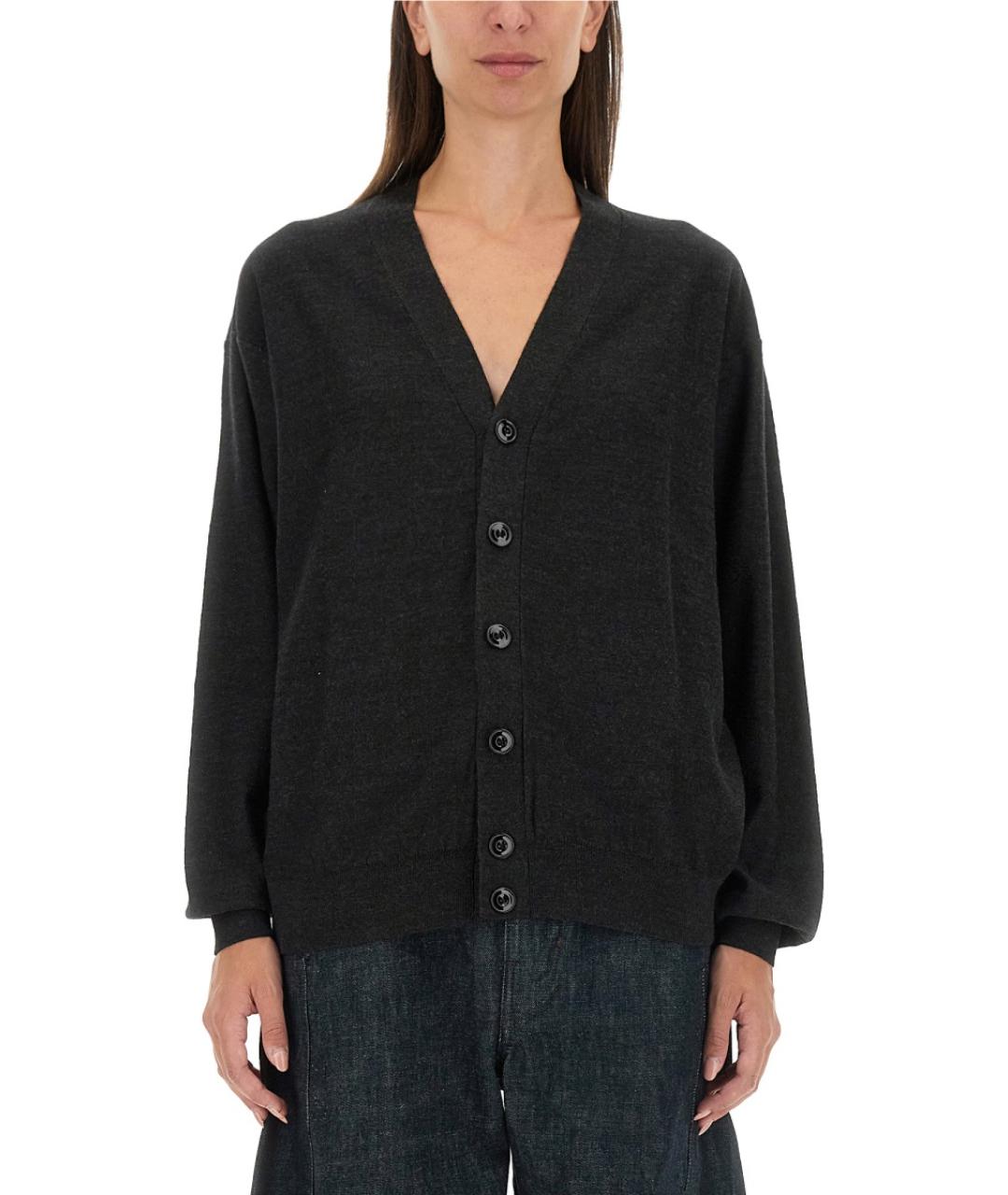 LEMAIRE Серый шерстяной кардиган, фото 5