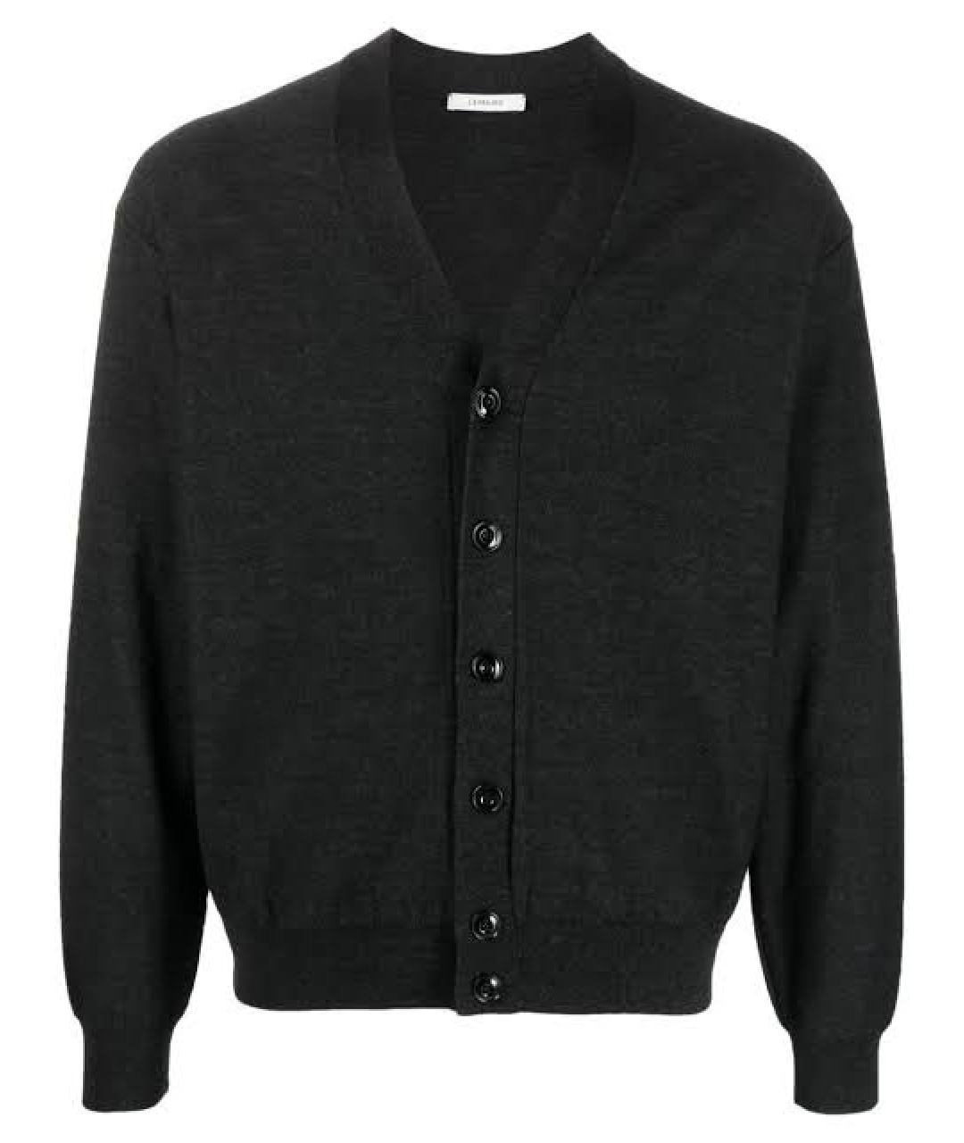 LEMAIRE Серый шерстяной кардиган, фото 1