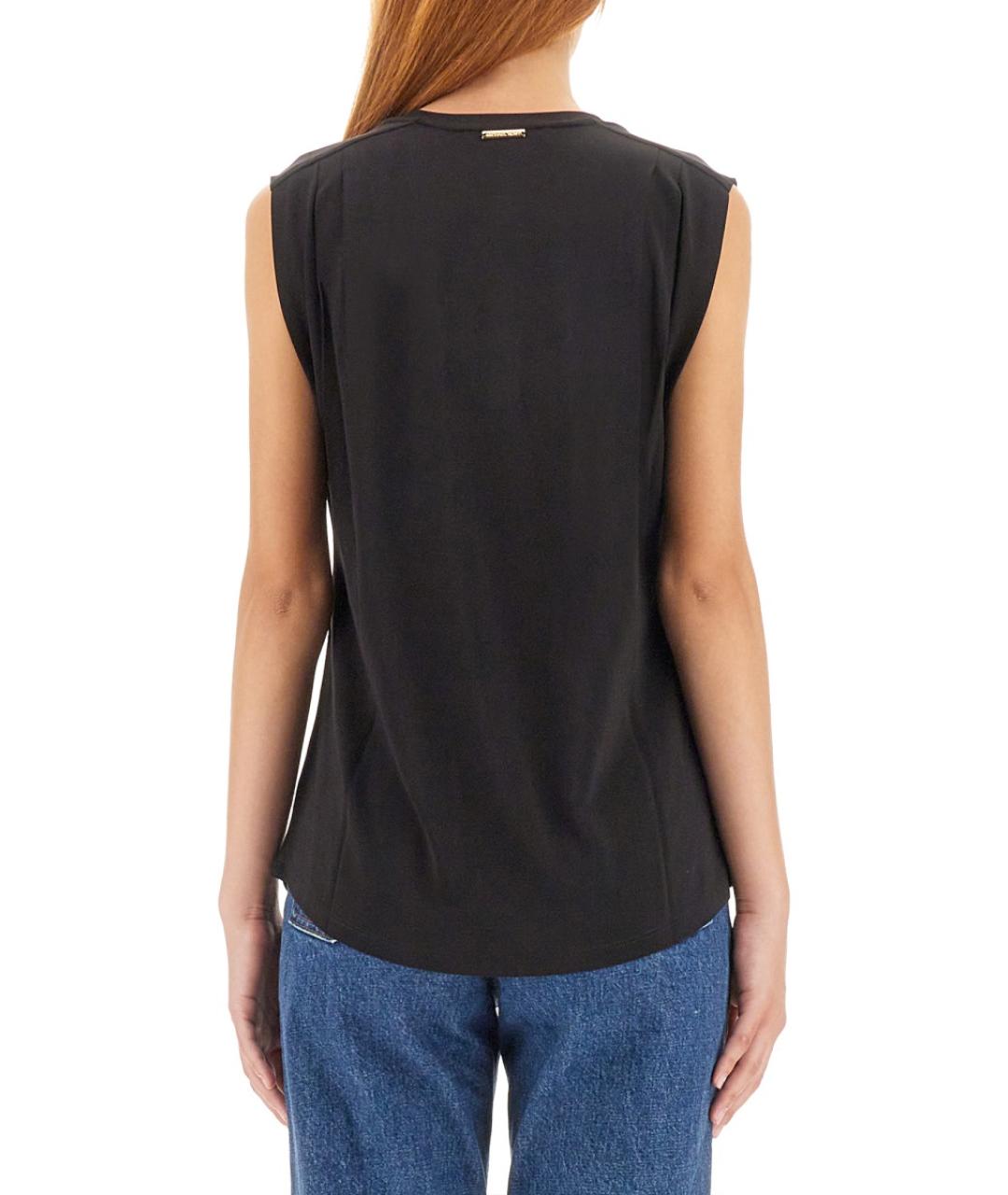 MICHAEL KORS Черная вискозная майка, фото 3