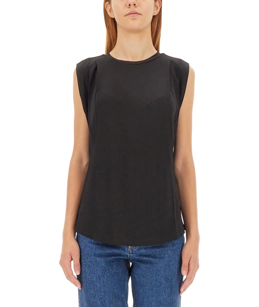 MICHAEL KORS Черная вискозная майка, фото 5