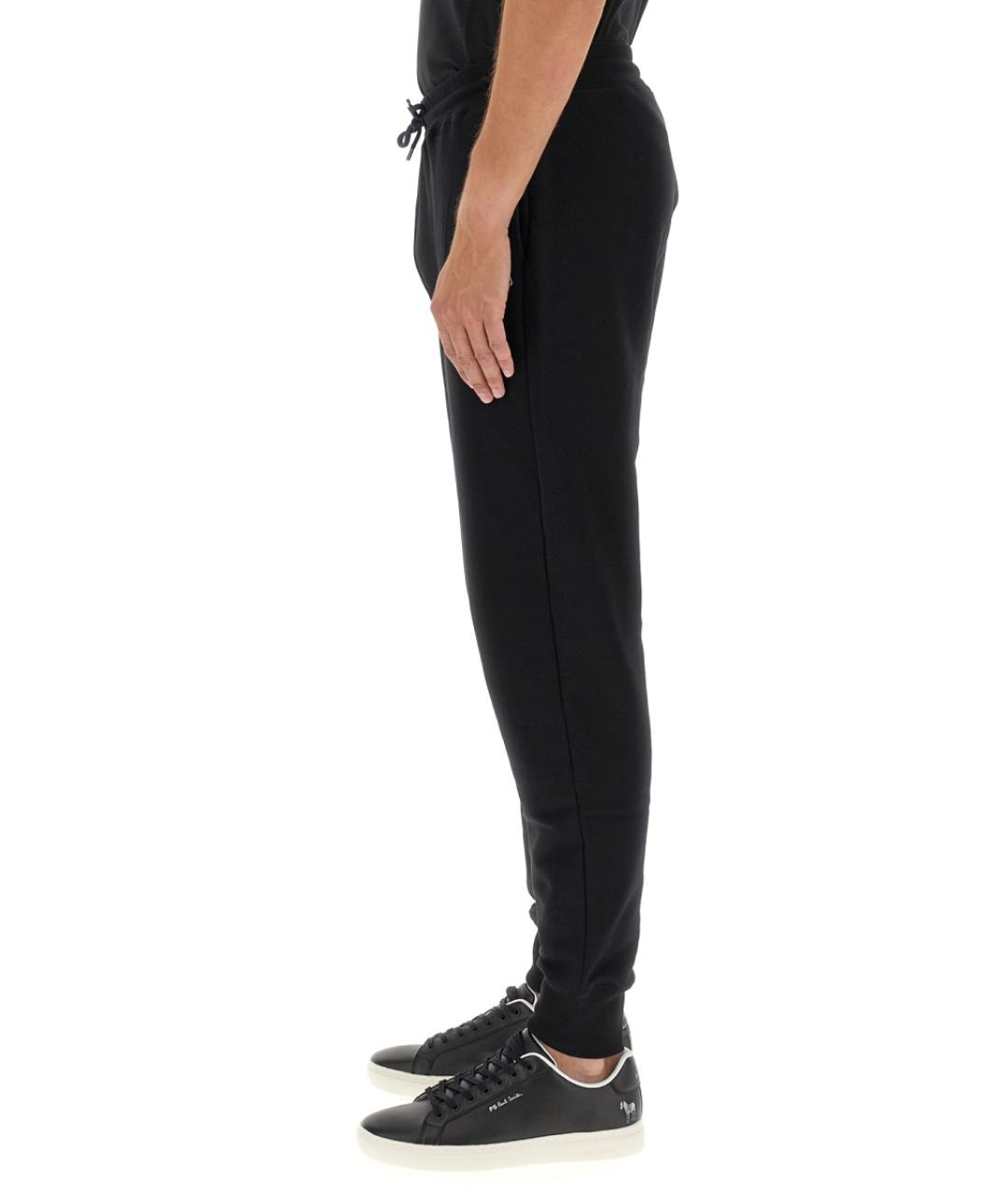 PS BY PAUL SMITH Черные хлопковые повседневные брюки, фото 3