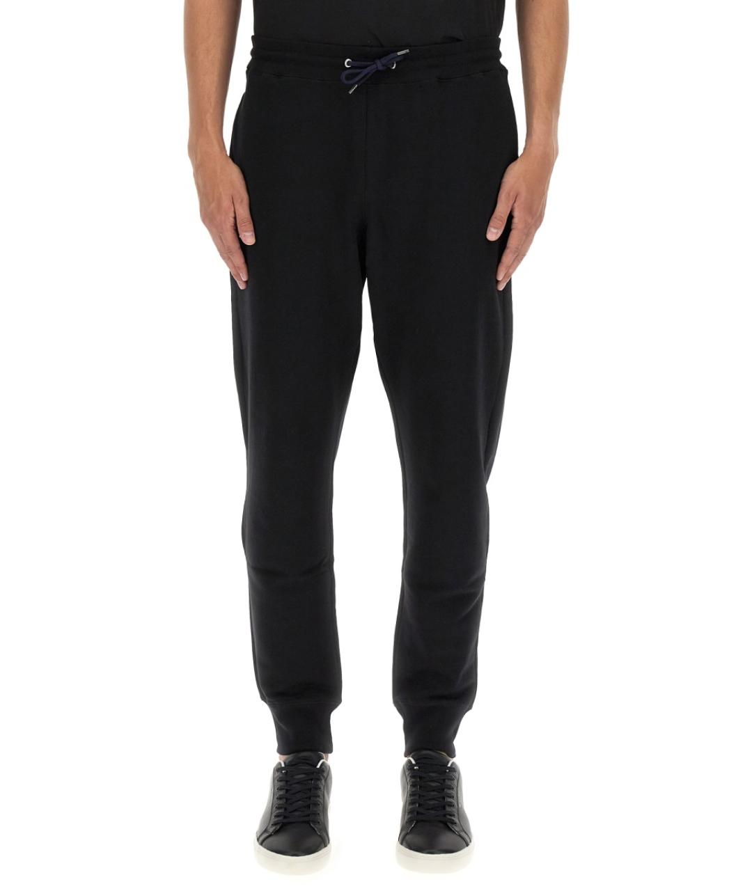 PS BY PAUL SMITH Черные хлопковые повседневные брюки, фото 5