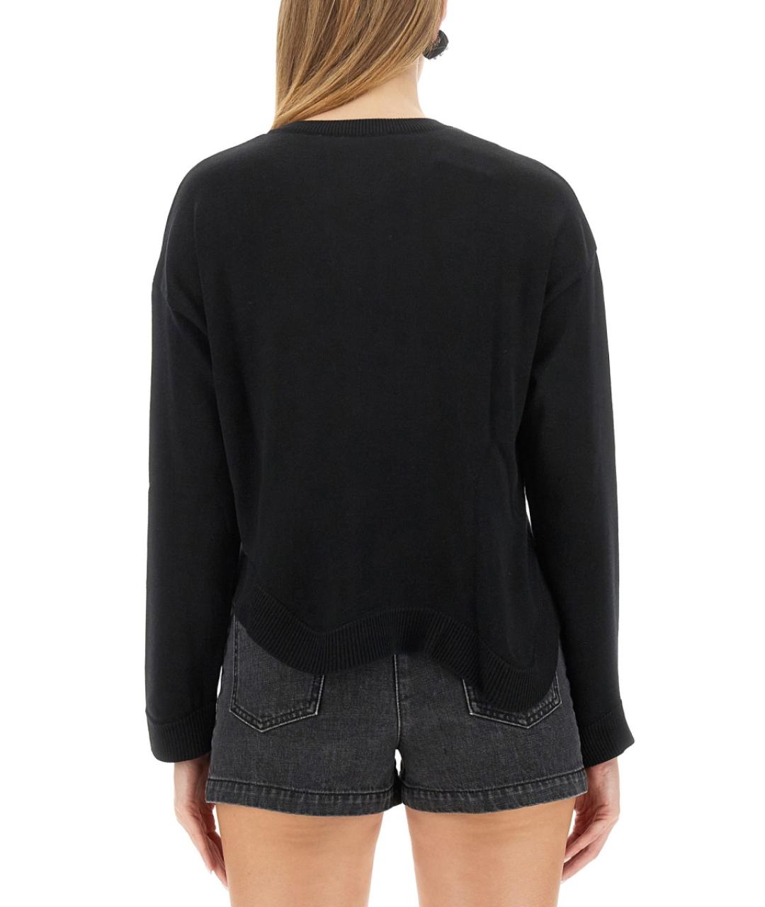 MOSCHINO Черный шерстяной джемпер / свитер, фото 4