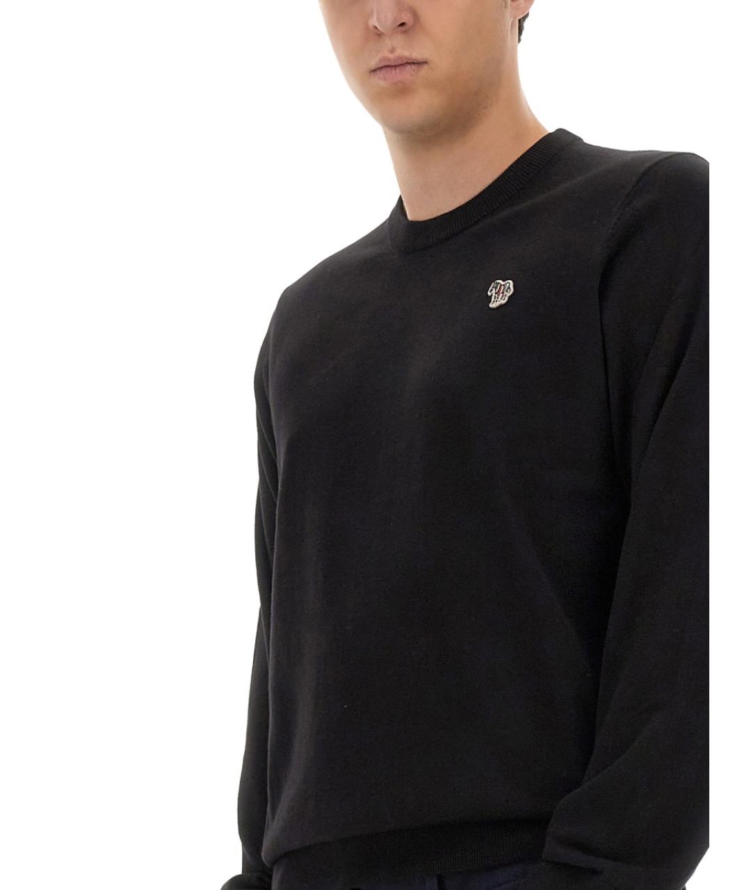 PS BY PAUL SMITH Черный хлопковый джемпер / свитер, фото 4