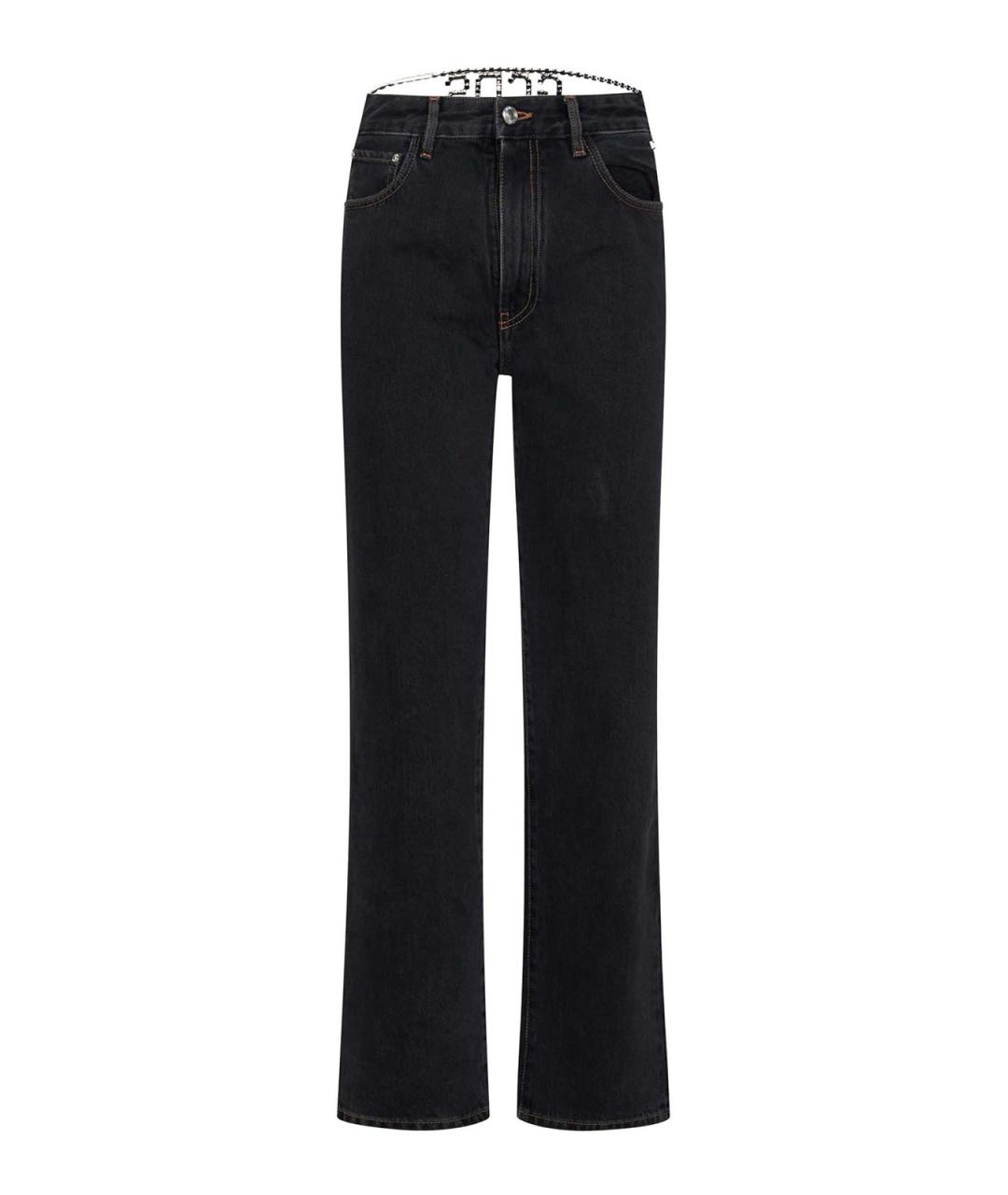 GCDS Черные хлопковые прямые джинсы, фото 1