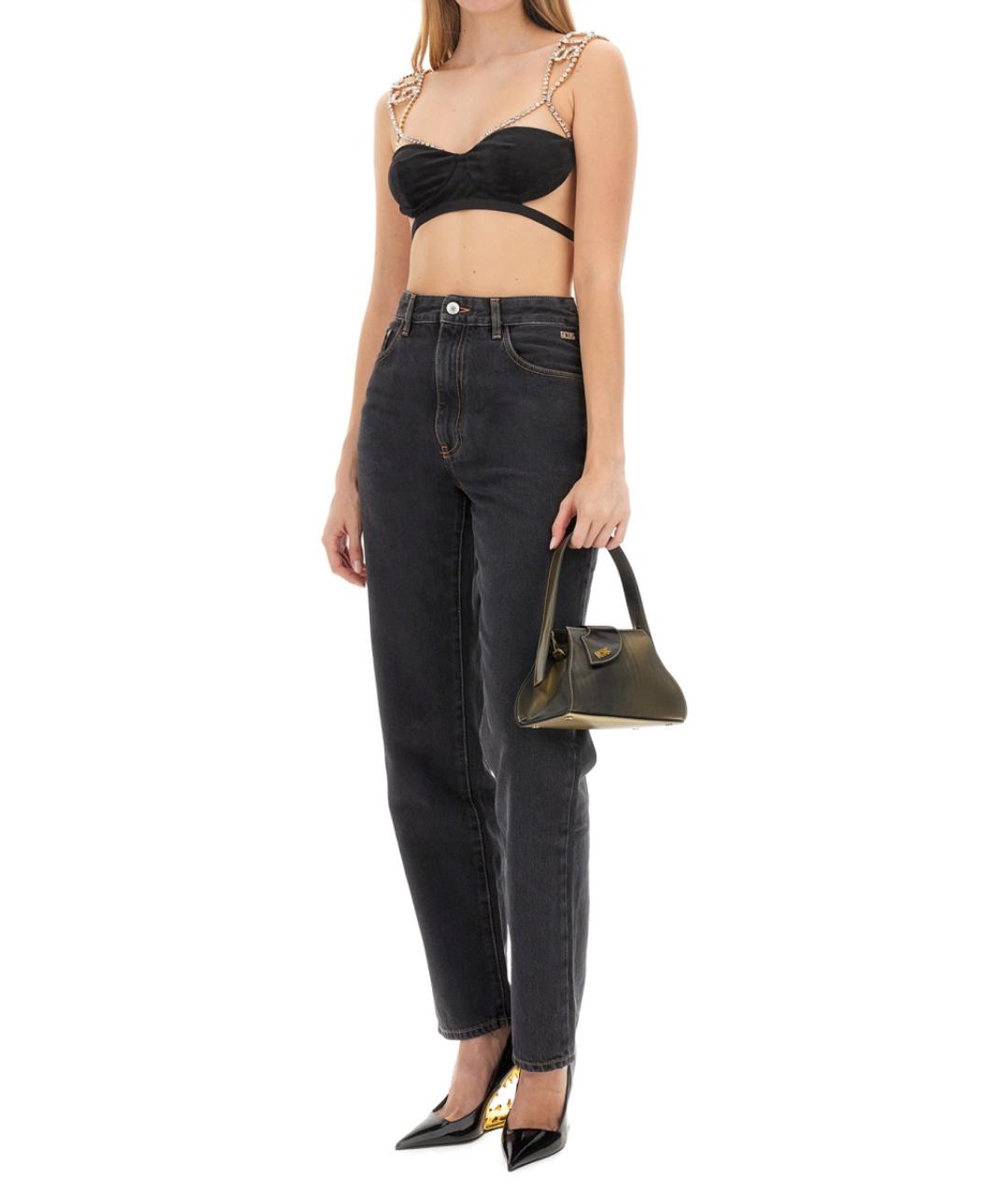 GCDS Черные хлопковые прямые джинсы, фото 2