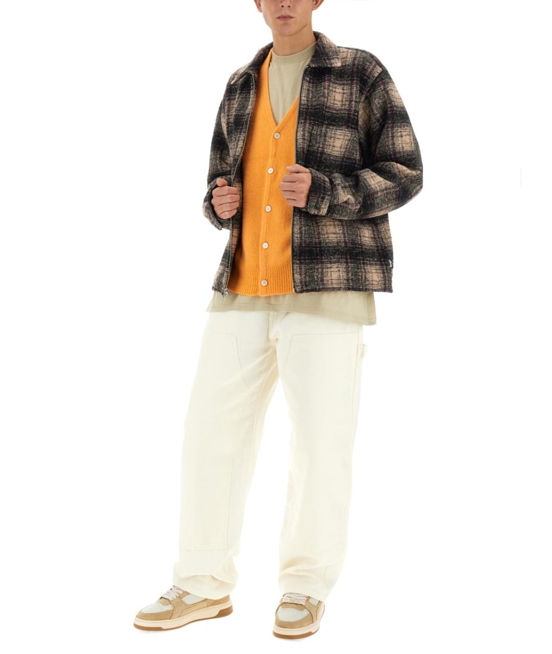 STUSSY Оранжевый шерстяной кардиган, фото 2