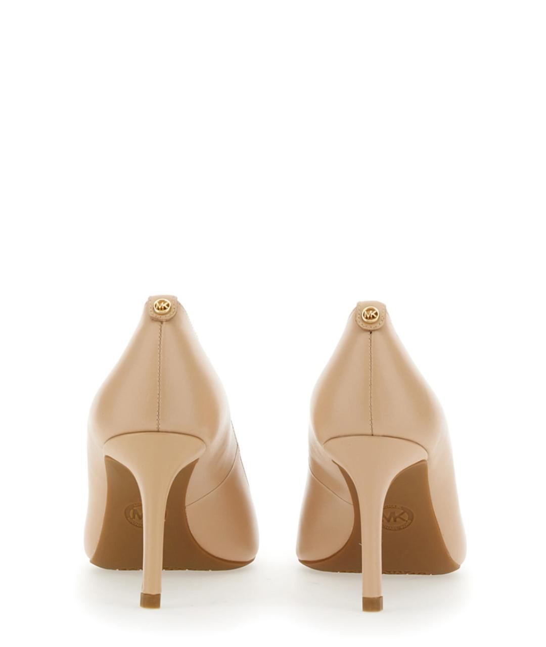 MICHAEL KORS Бежевые кожаные туфли, фото 4