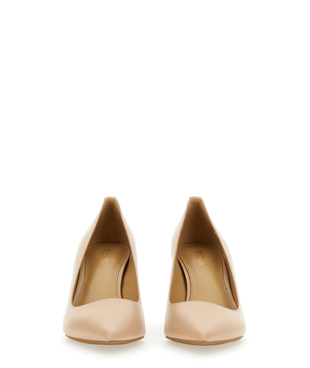 MICHAEL KORS Бежевые кожаные туфли, фото 2