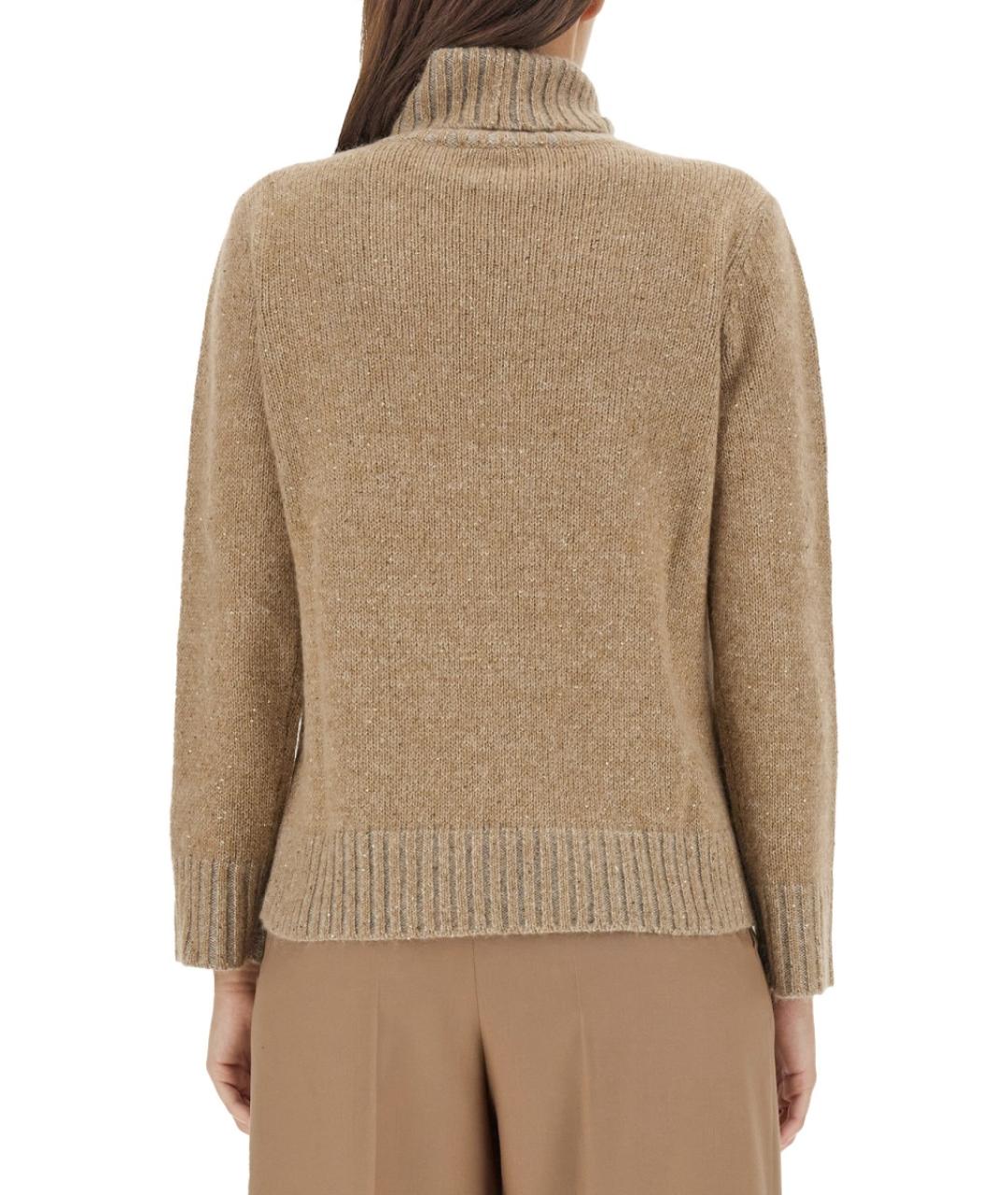 FABIANA FILIPPI Бежевый шерстяной джемпер / свитер, фото 4