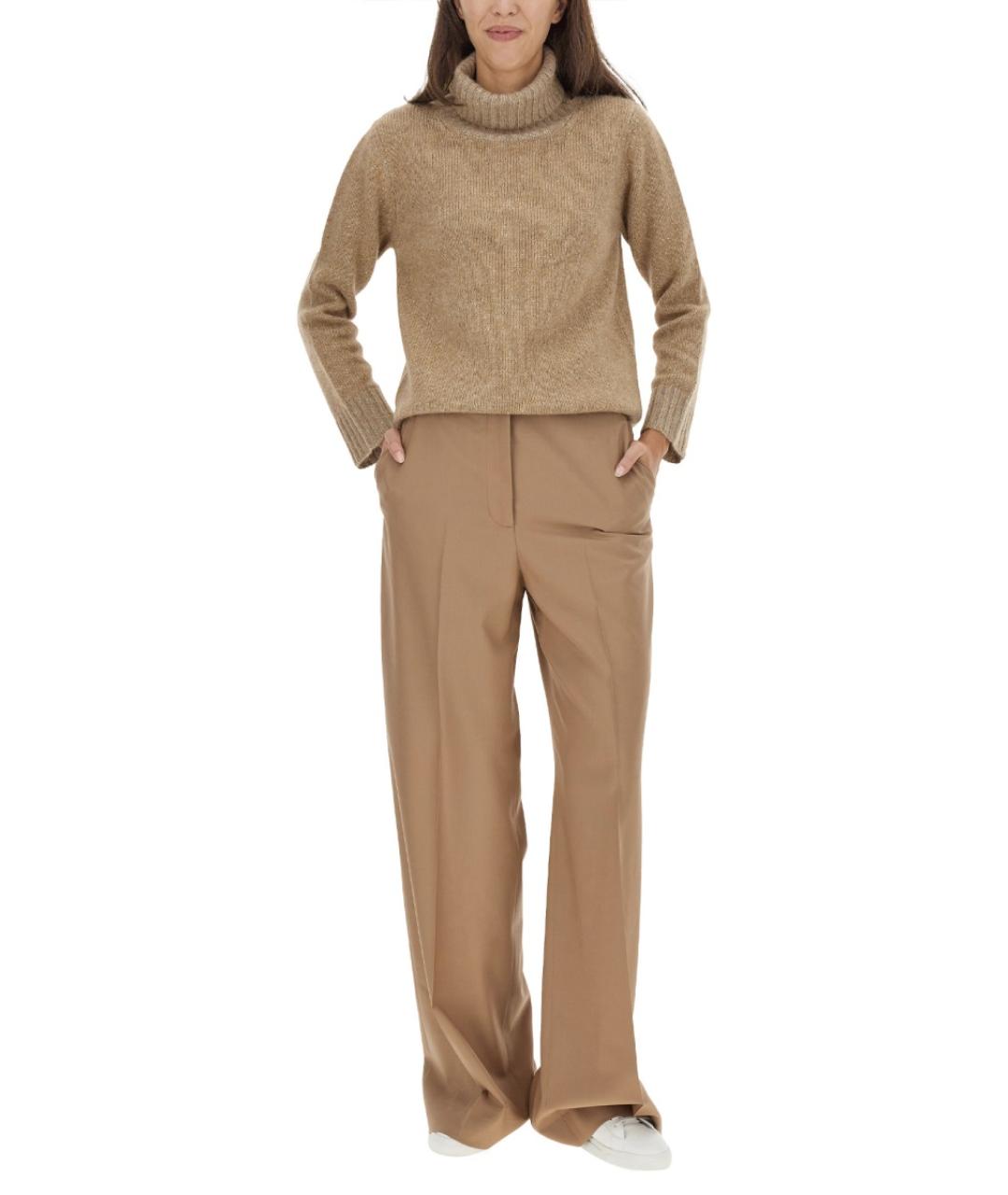 FABIANA FILIPPI Бежевый шерстяной джемпер / свитер, фото 3