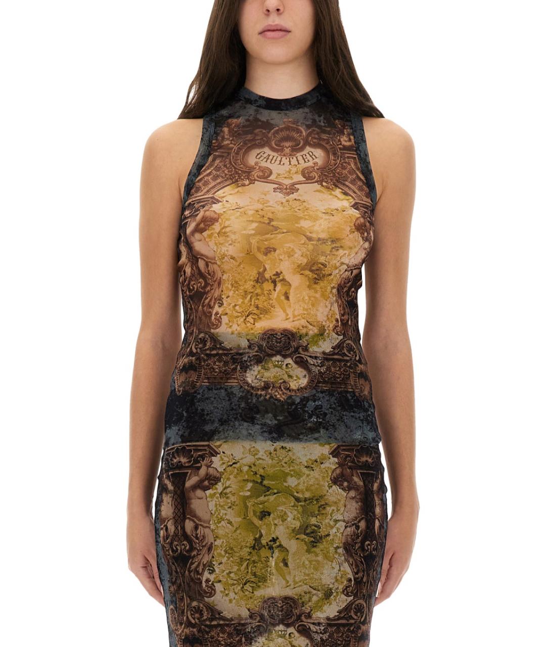 JEAN PAUL GAULTIER Мульти полиамидовая блузы, фото 5