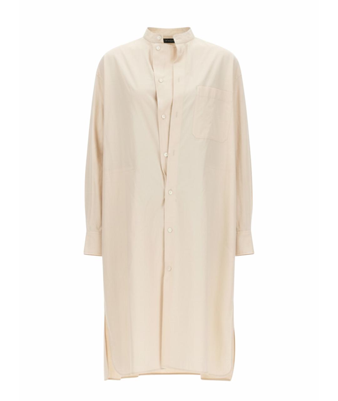 LEMAIRE Белое хлопковое повседневное платье, фото 5