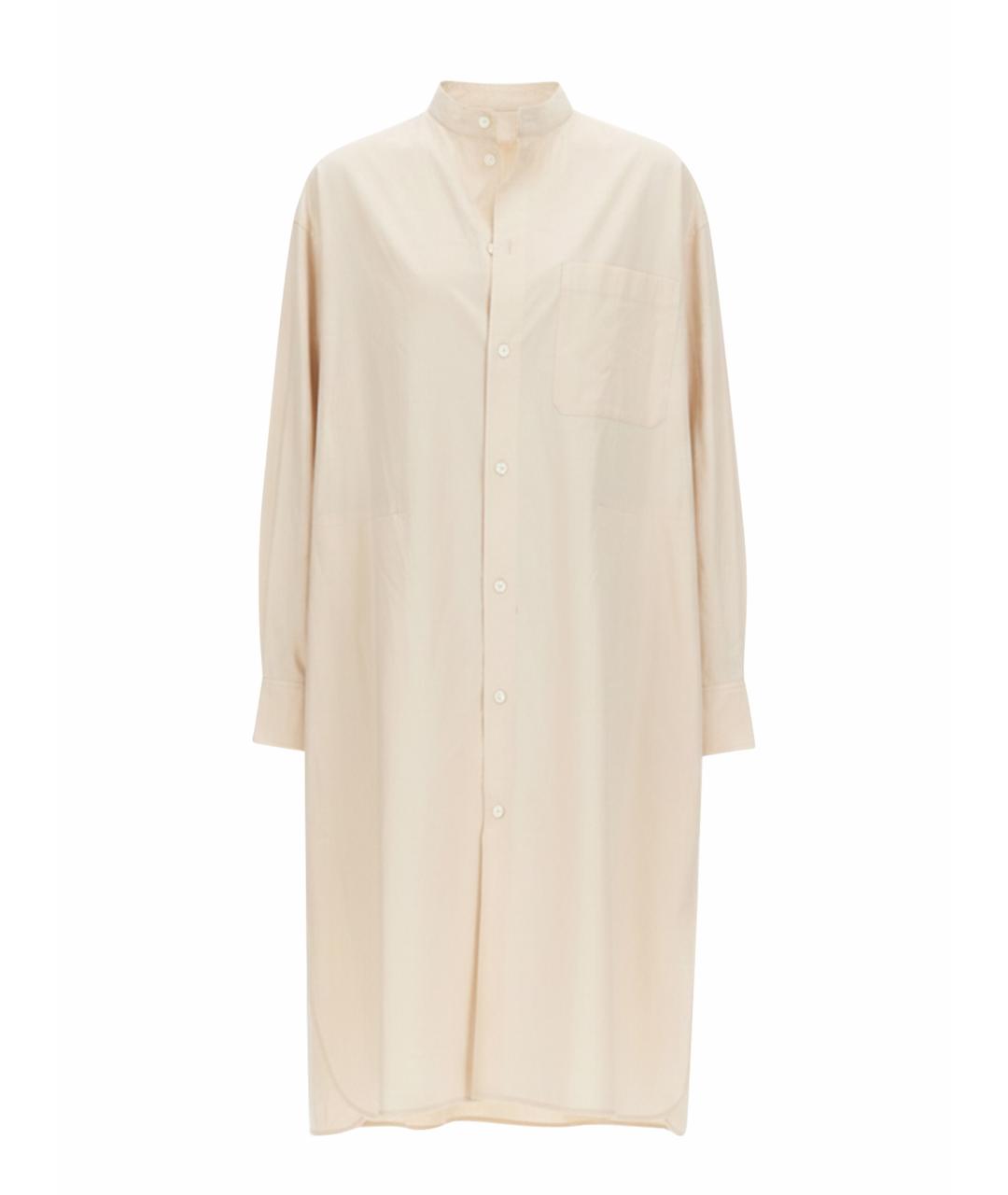 LEMAIRE Белое хлопковое повседневное платье, фото 1