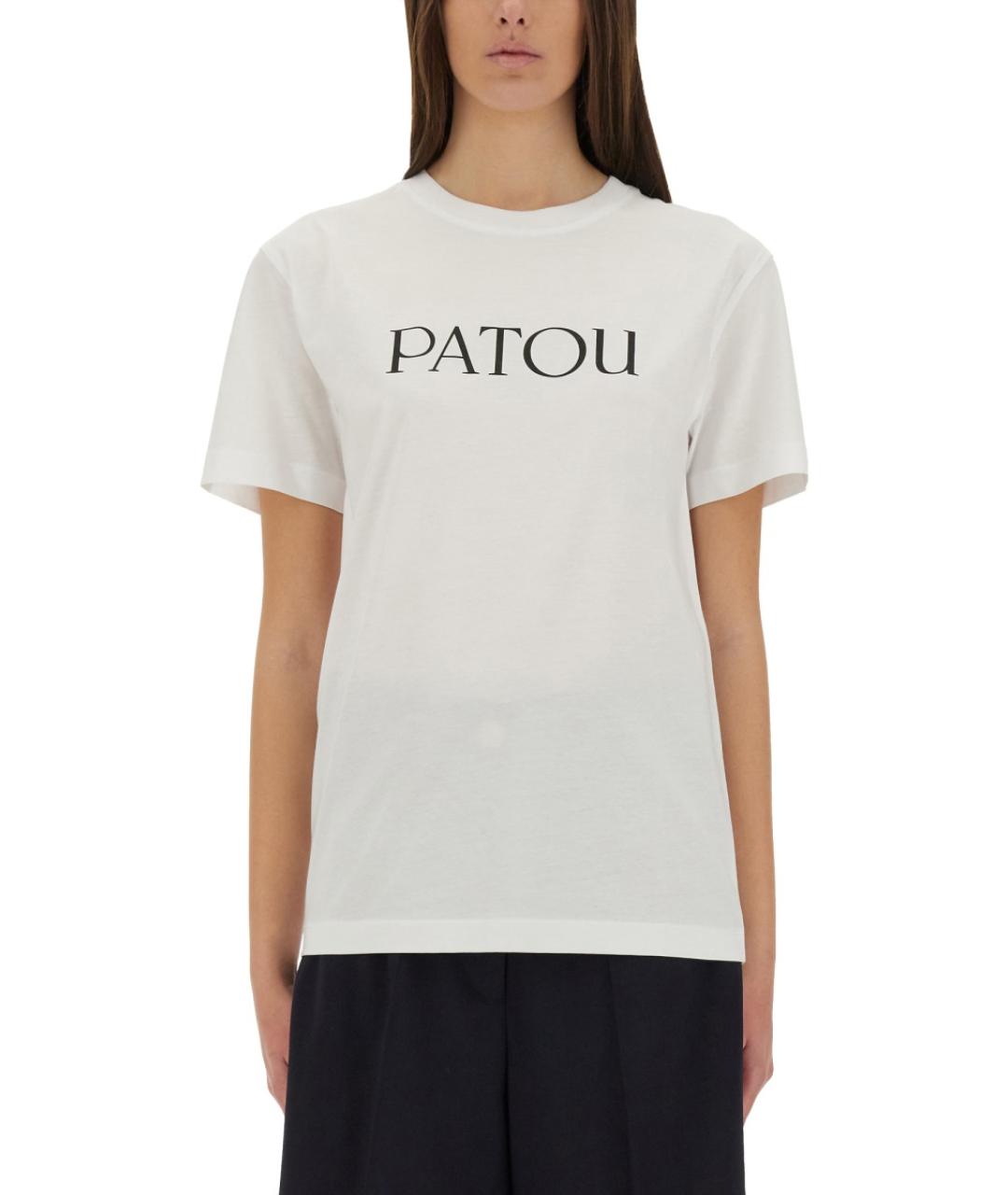 PATOU Белая хлопковая футболка, фото 2