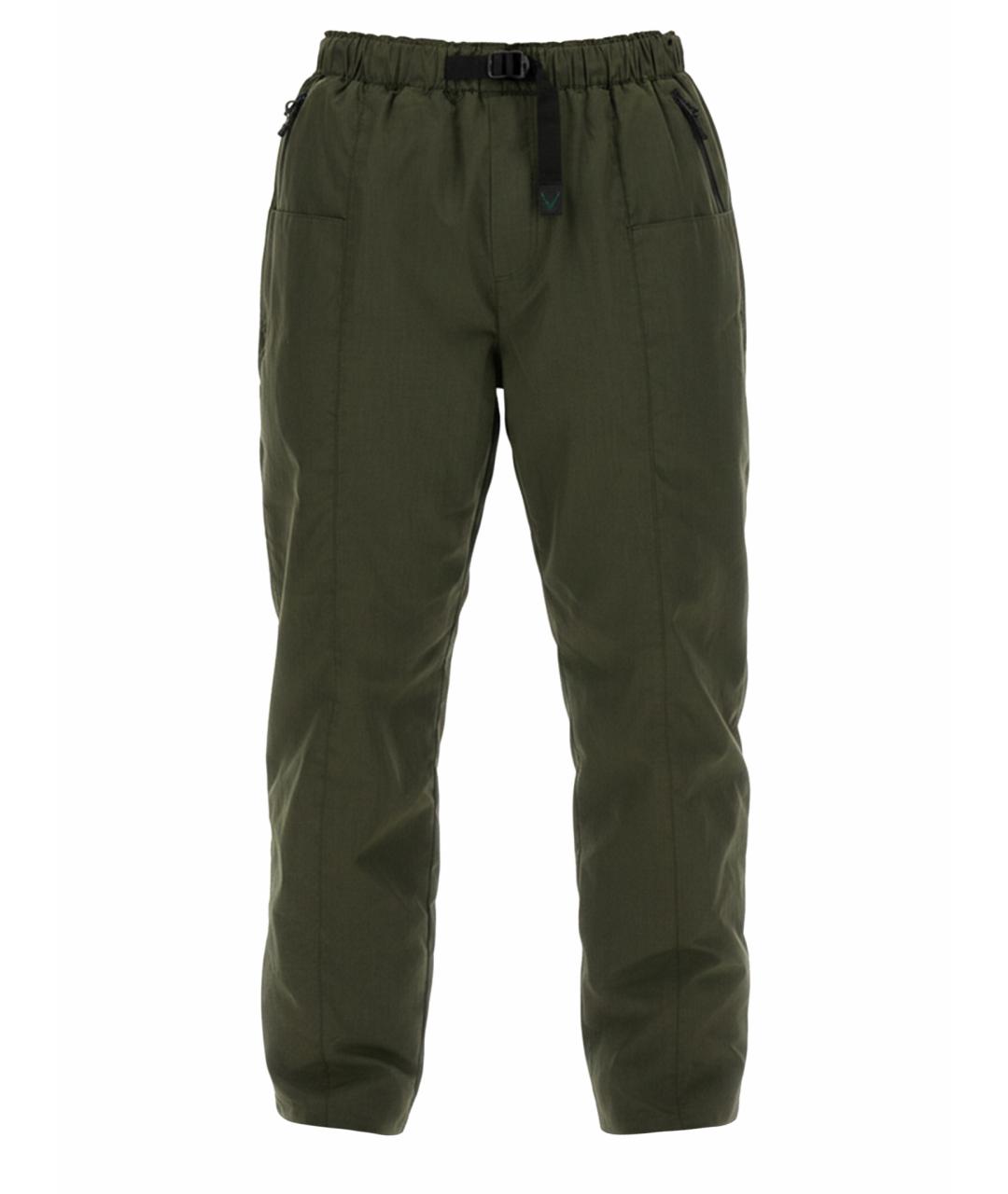 SOUTH2 WEST8 Зеленые полиэстеровые повседневные брюки, фото 1