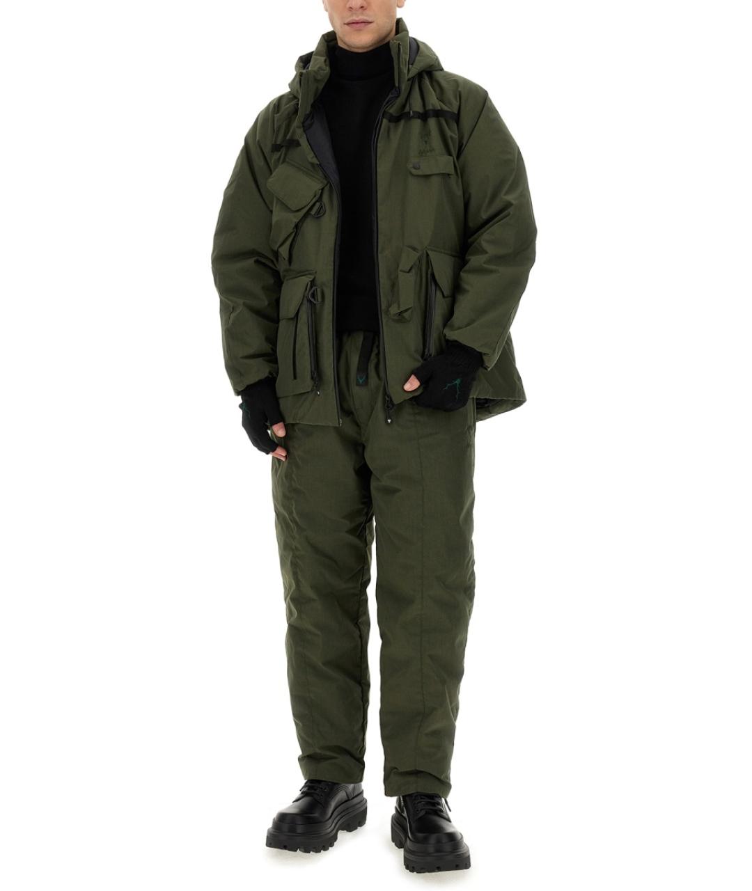 SOUTH2 WEST8 Зеленые полиэстеровые повседневные брюки, фото 2