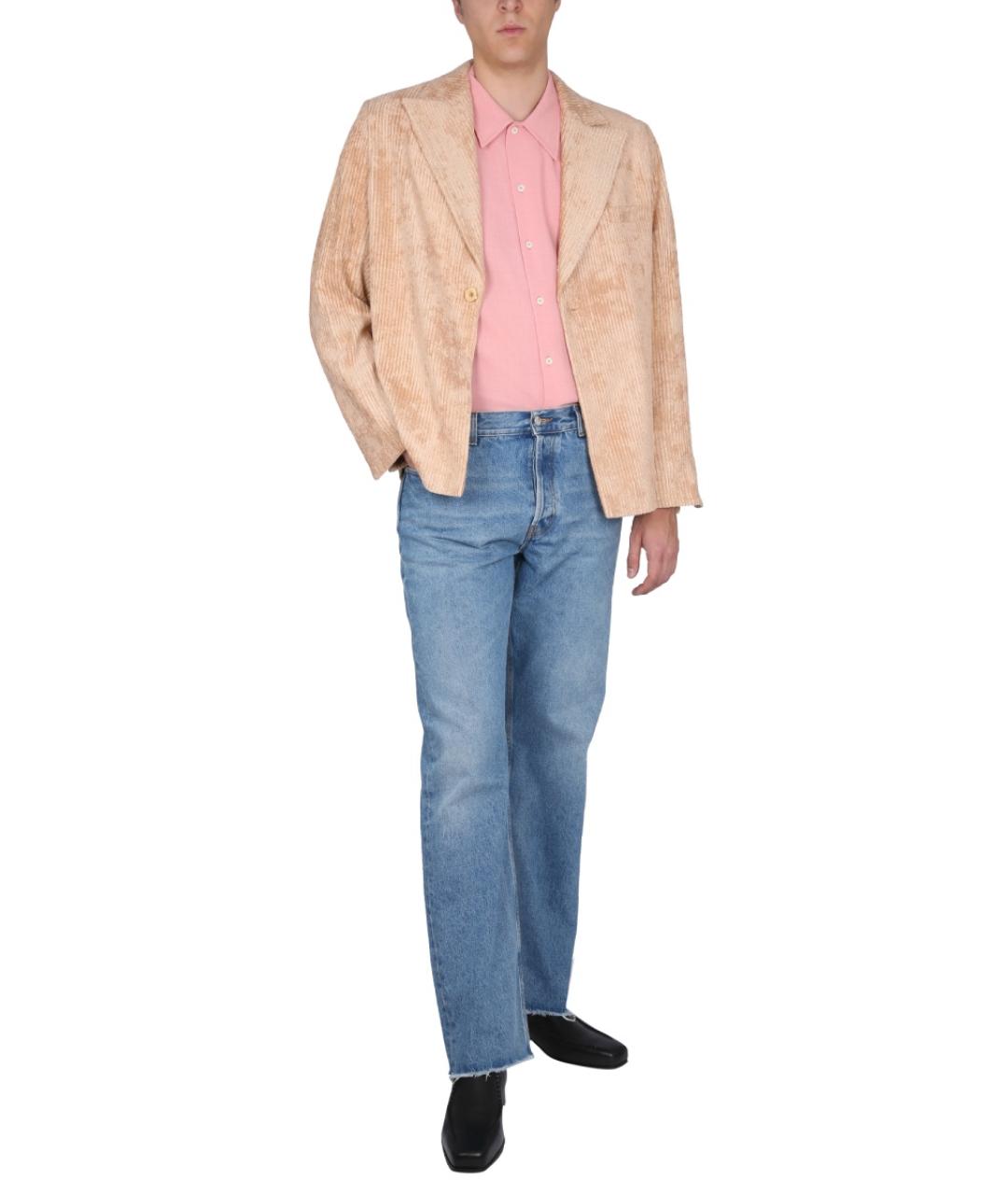 SEFR Голубые хлопковые прямые джинсы, фото 2