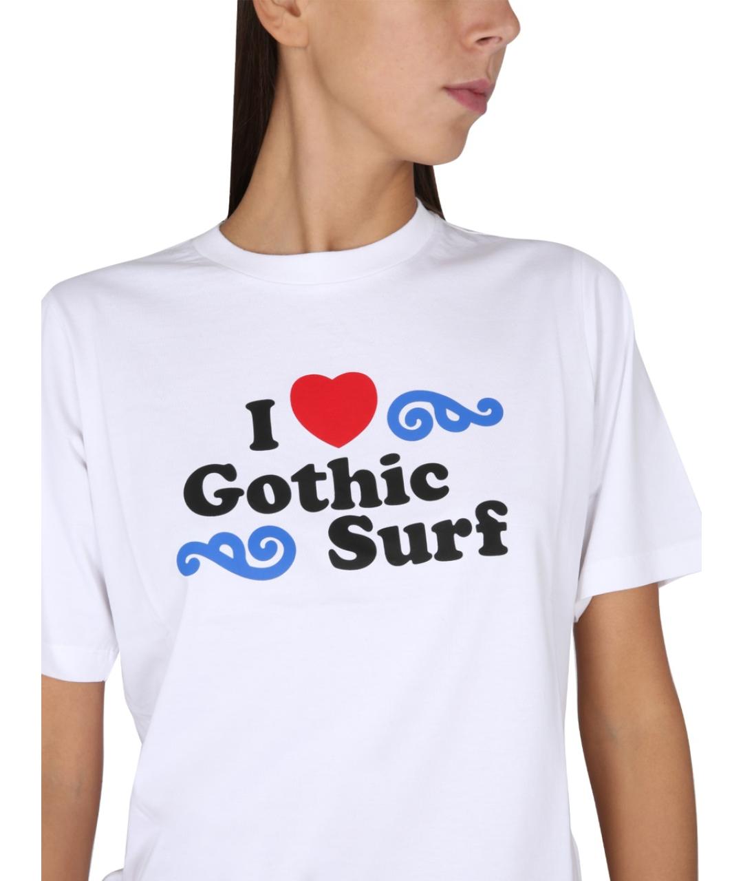 DSQUARED2 Белая хлопковая футболка, фото 4