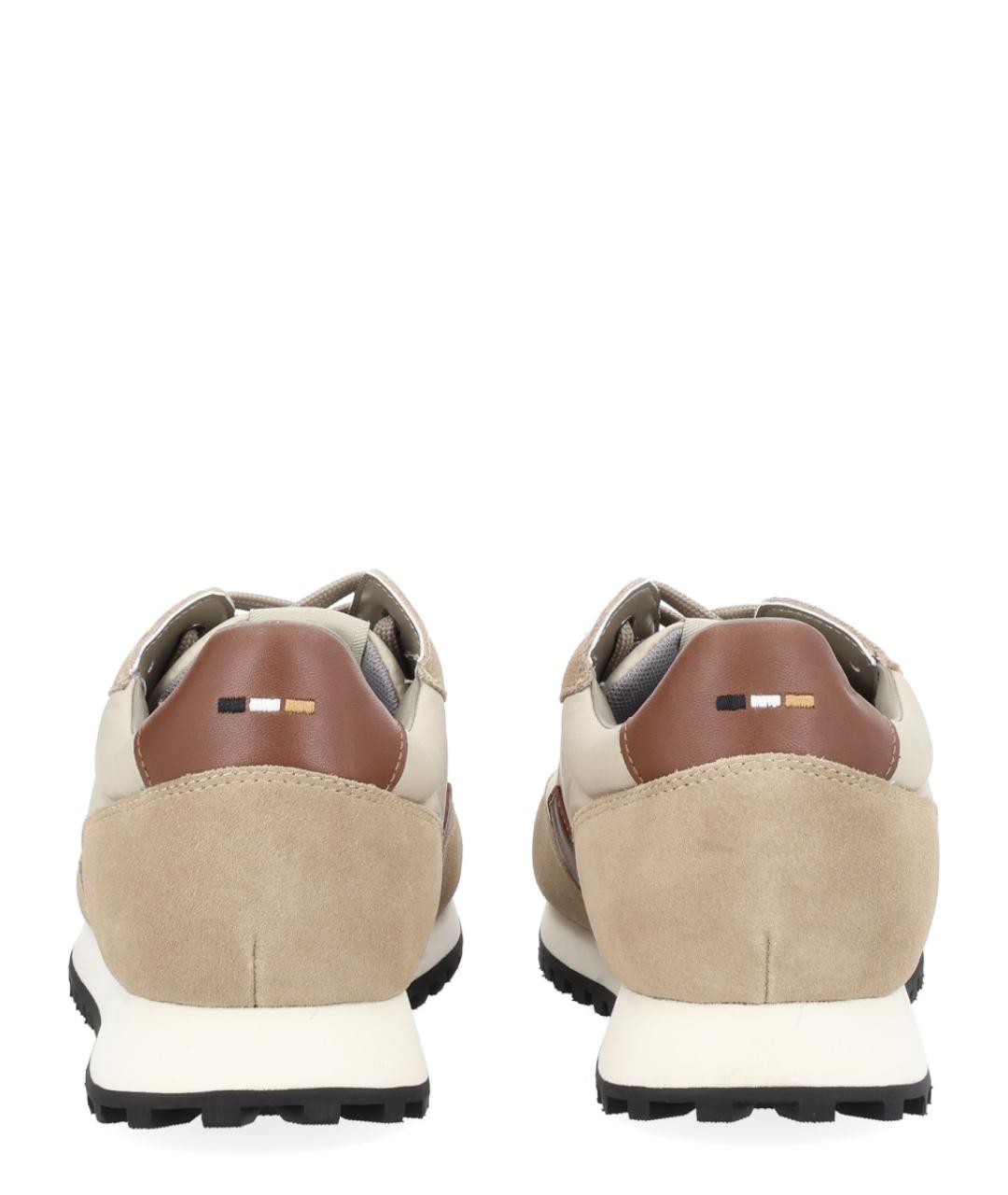 HUGO BOSS Коричневые синтетические низкие кроссовки / кеды, фото 4