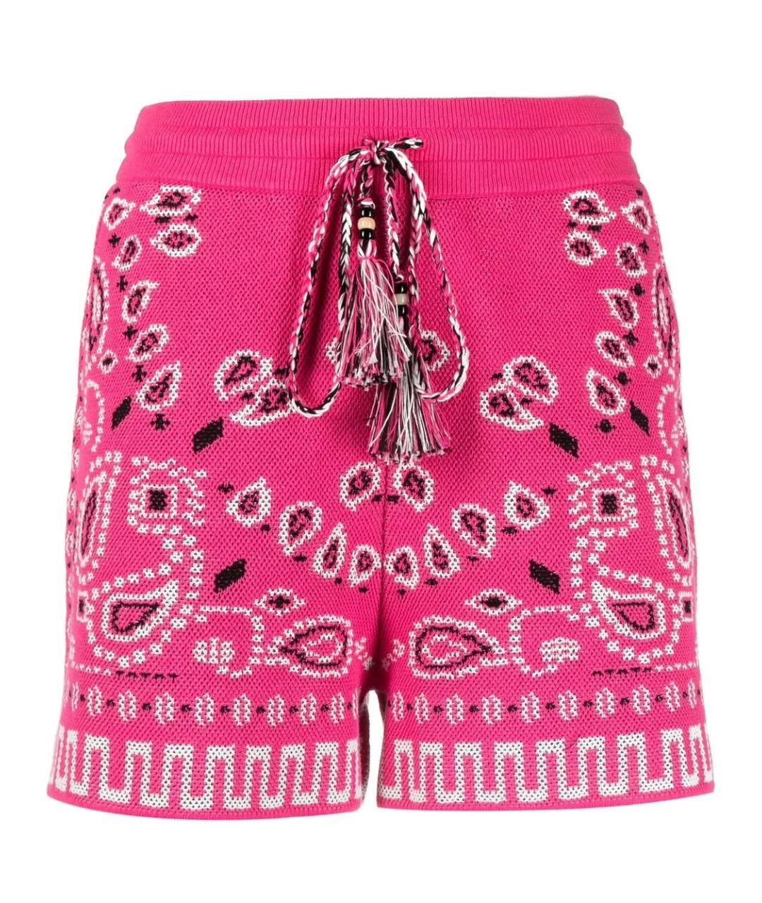 ALANUI Розовые хлопковые шорты, фото 1