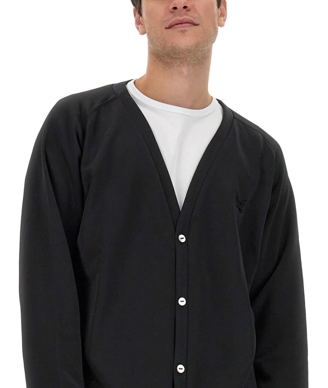 NEEDLES Черный полиэстеровый кардиган, фото 4