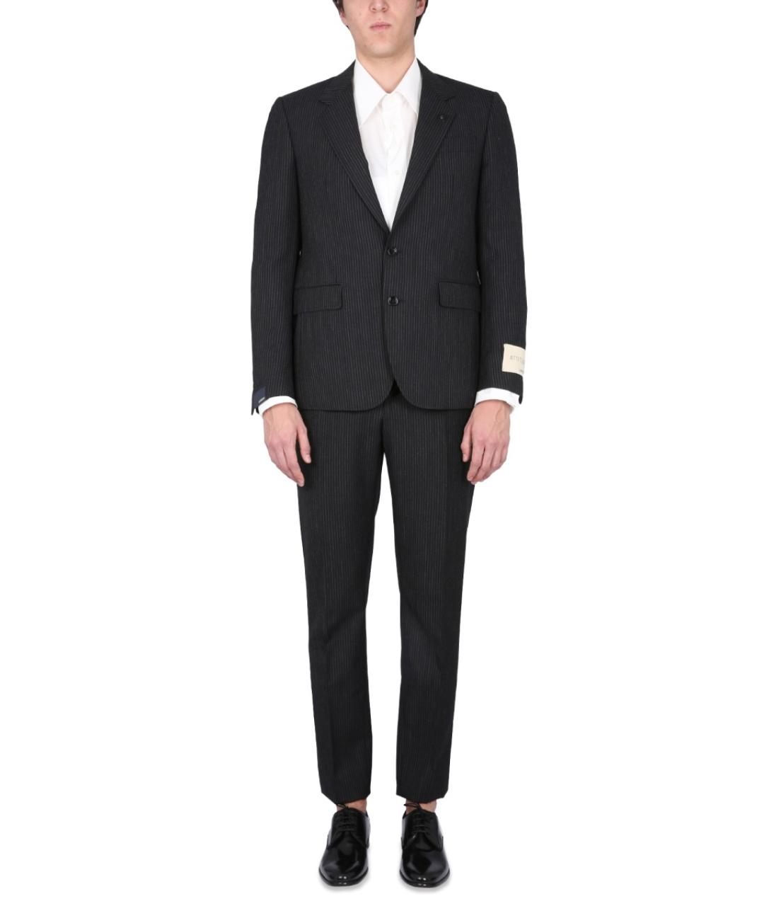 LARDINI Черный классический костюм, фото 5