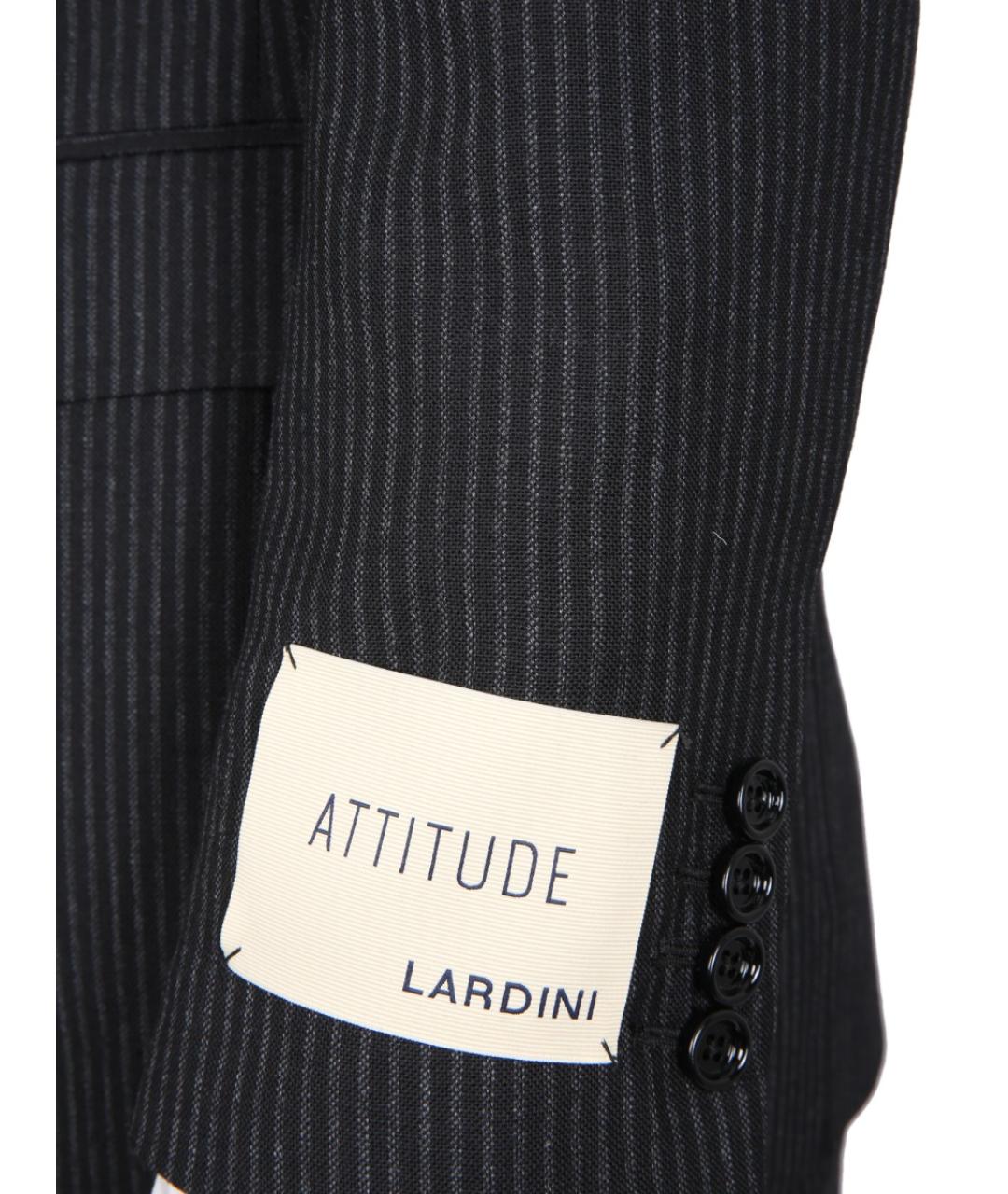 LARDINI Черный классический костюм, фото 4